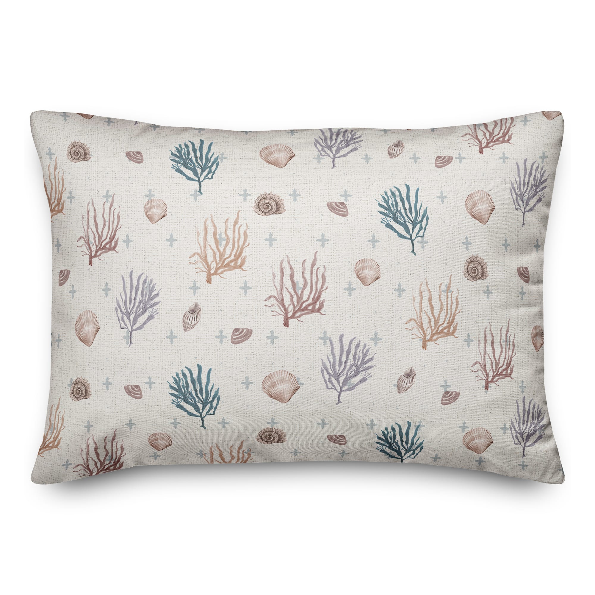 Multicolor Shell Plus Throw Pillow