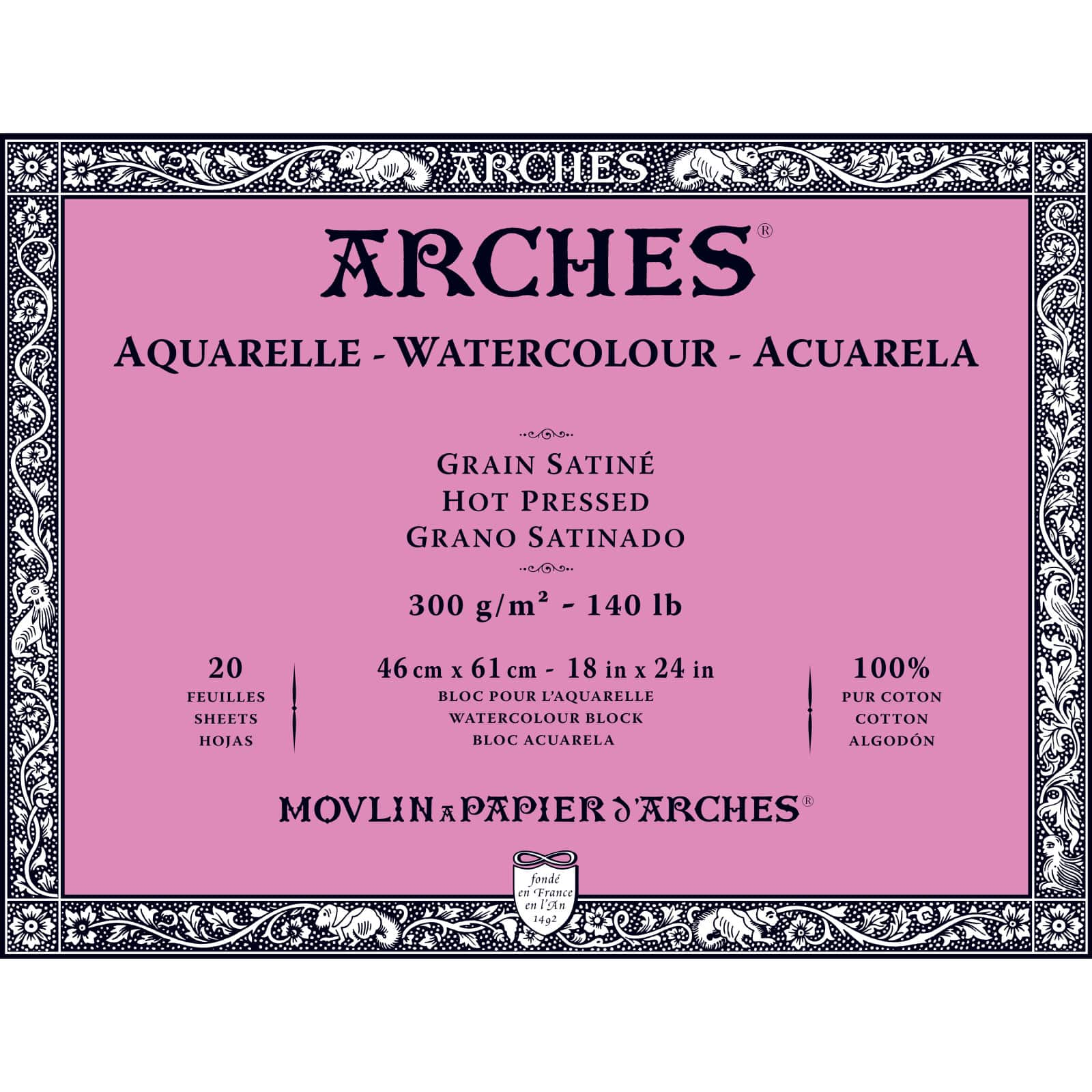 Arches® Hot-Pressed Watercolor Block