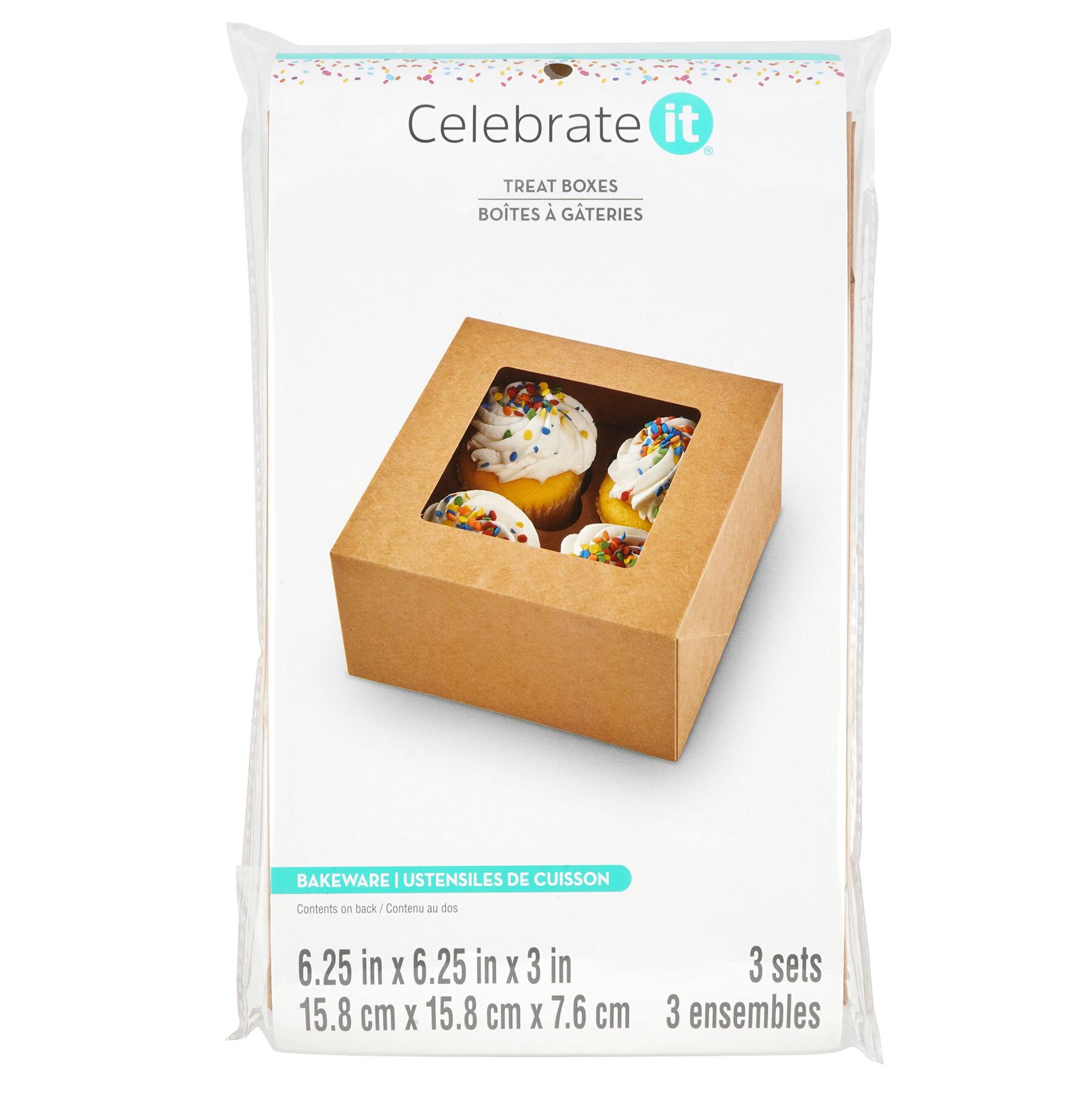 6 Packs 3 ct. (18 total) Kraft Cupcake Boxes by Celebrate It® Michaels