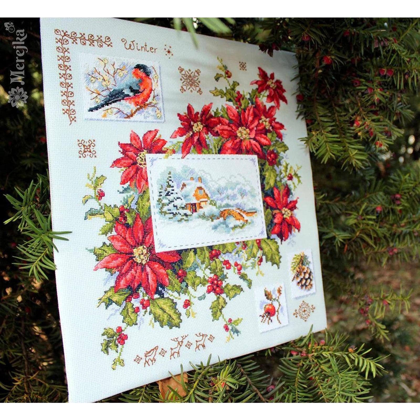 Merejka Winter Sampler Counted Cross Stitch Kit