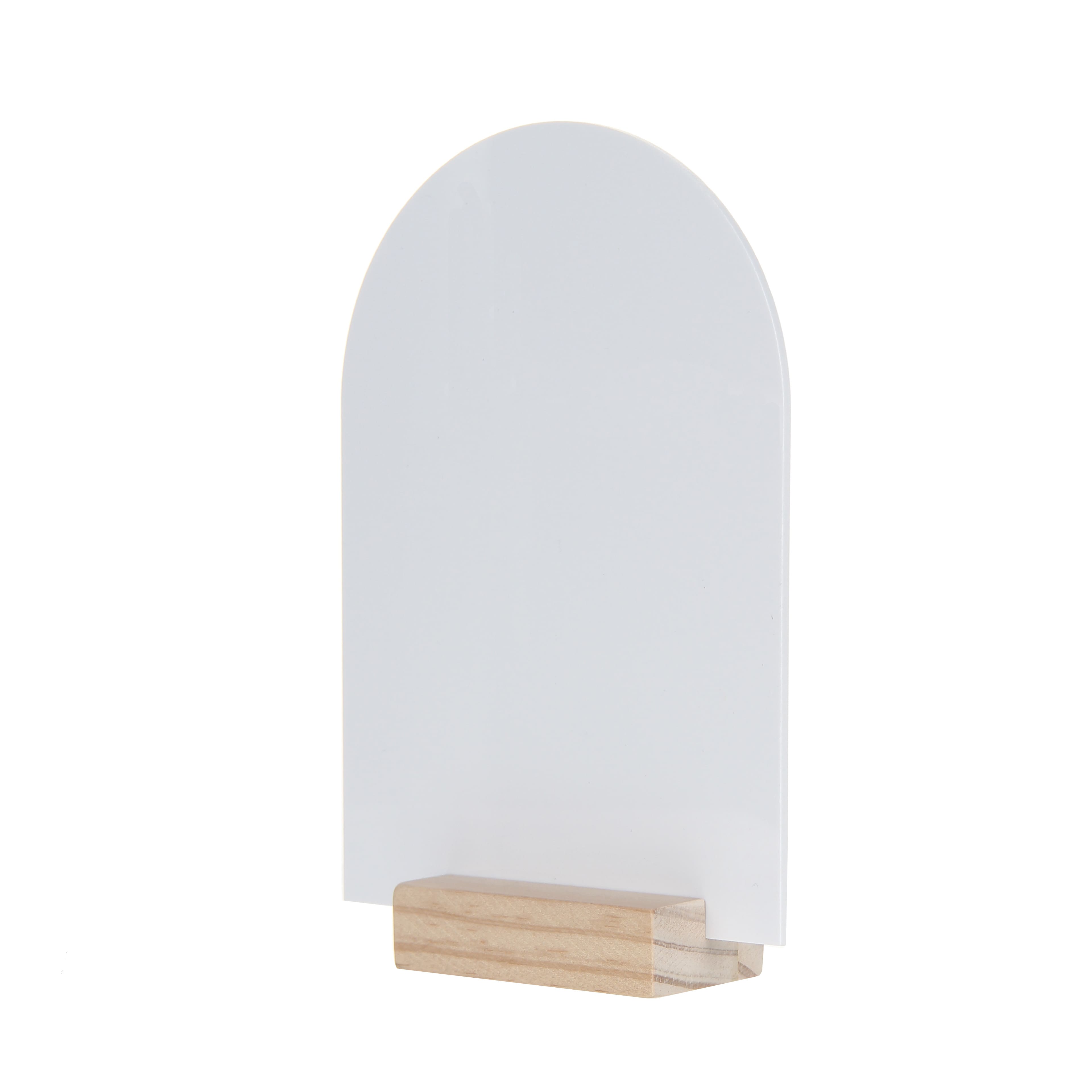 7.5&#x22; Acrylic Sign with Wood Stand by Make Market&#xAE;