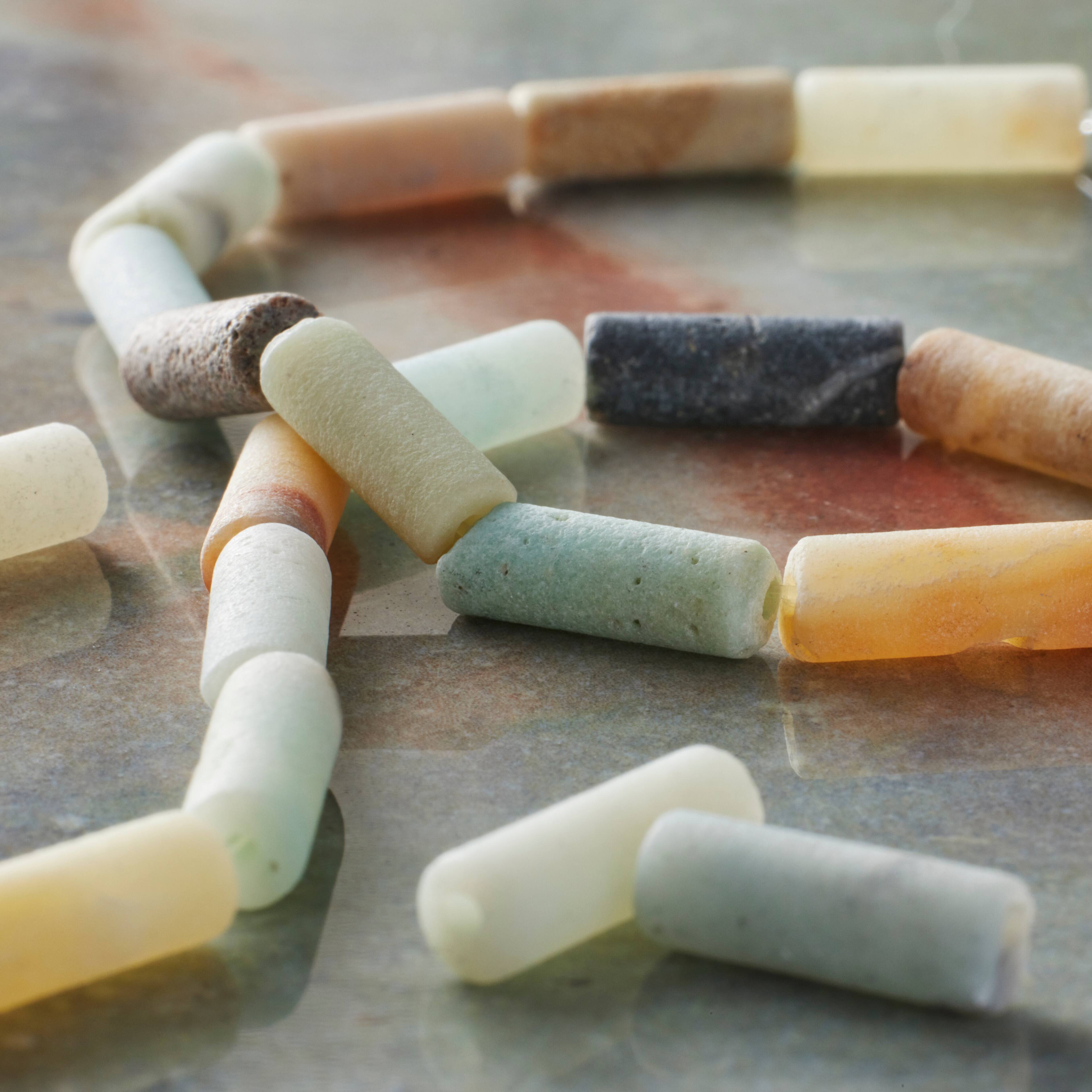 Blue &#x26; Green Amazonite Tube Beads, 13mm by Bead Landing&#x2122;