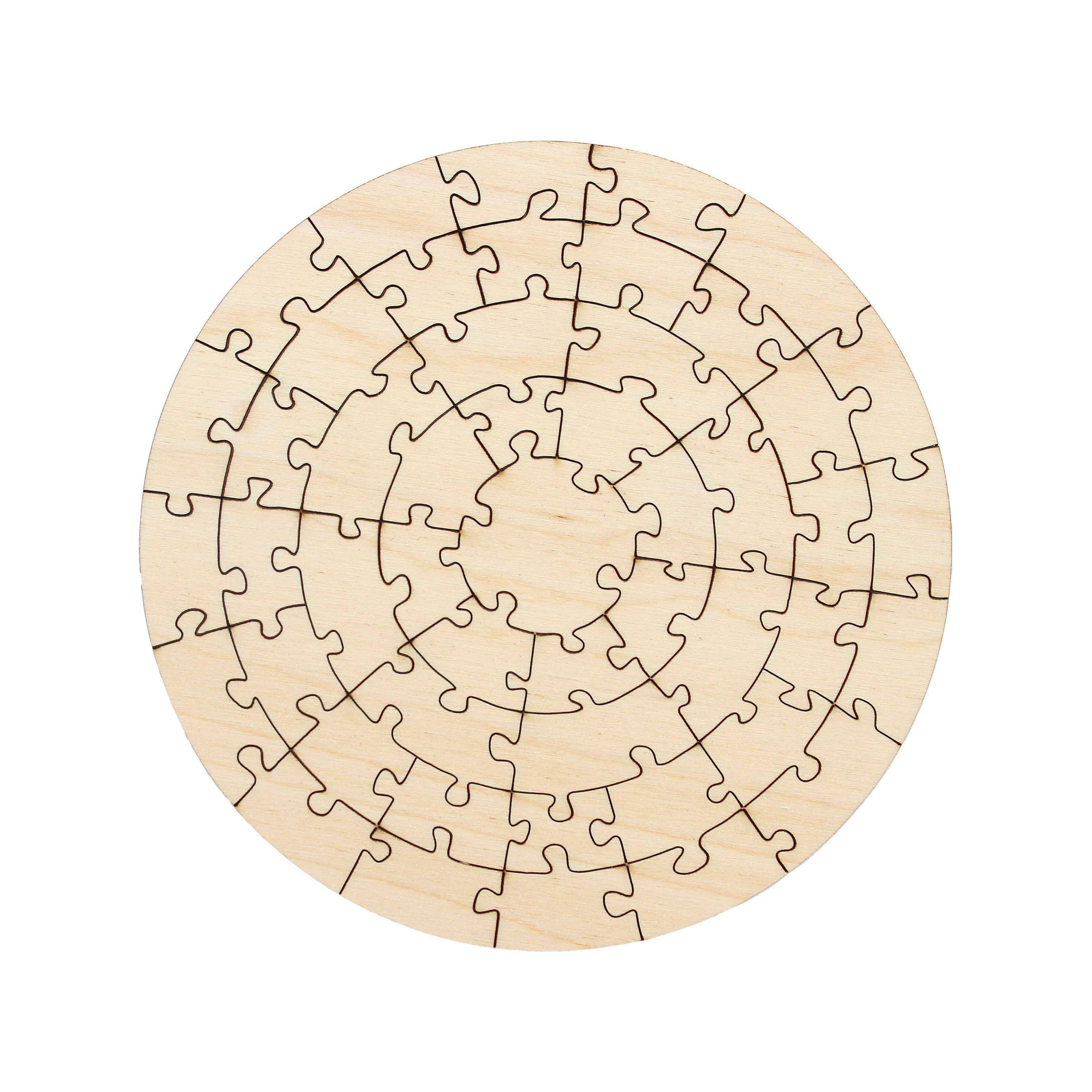 Leisure Arts&#xAE; Small Circle D.I.Y. Wood Puzzle