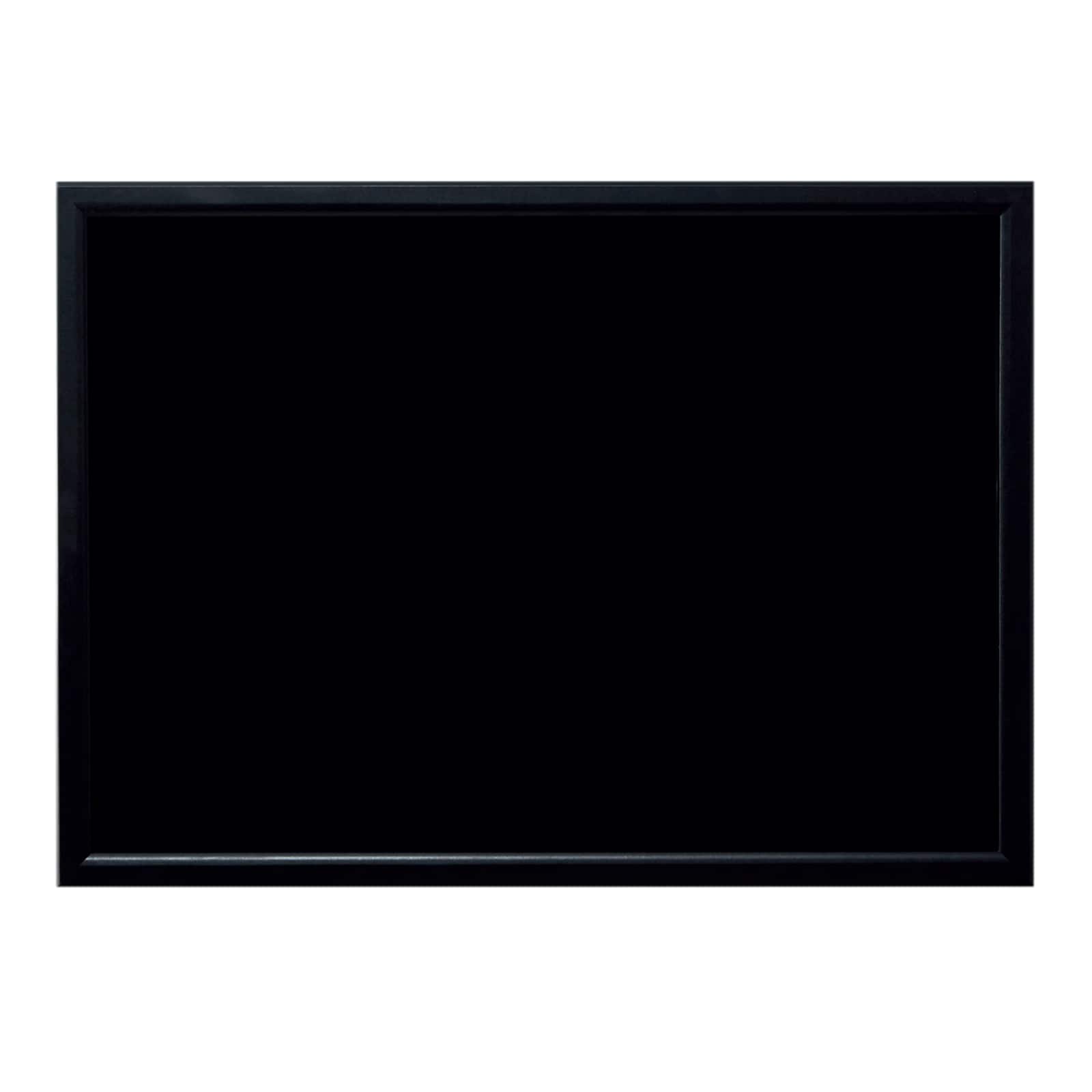 Panneau effaçable à l'eau magnétique noir encadré de 58,4 cm x 81,2 cm de  B2C