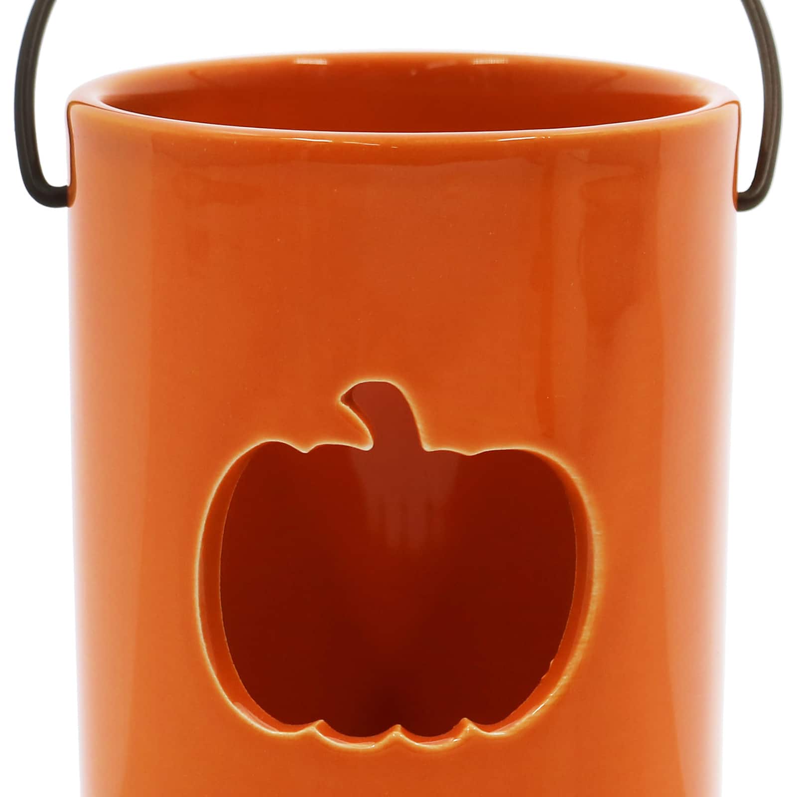 4&#x22; Orange Pumpkin Candle Holder by Ashland&#xAE;