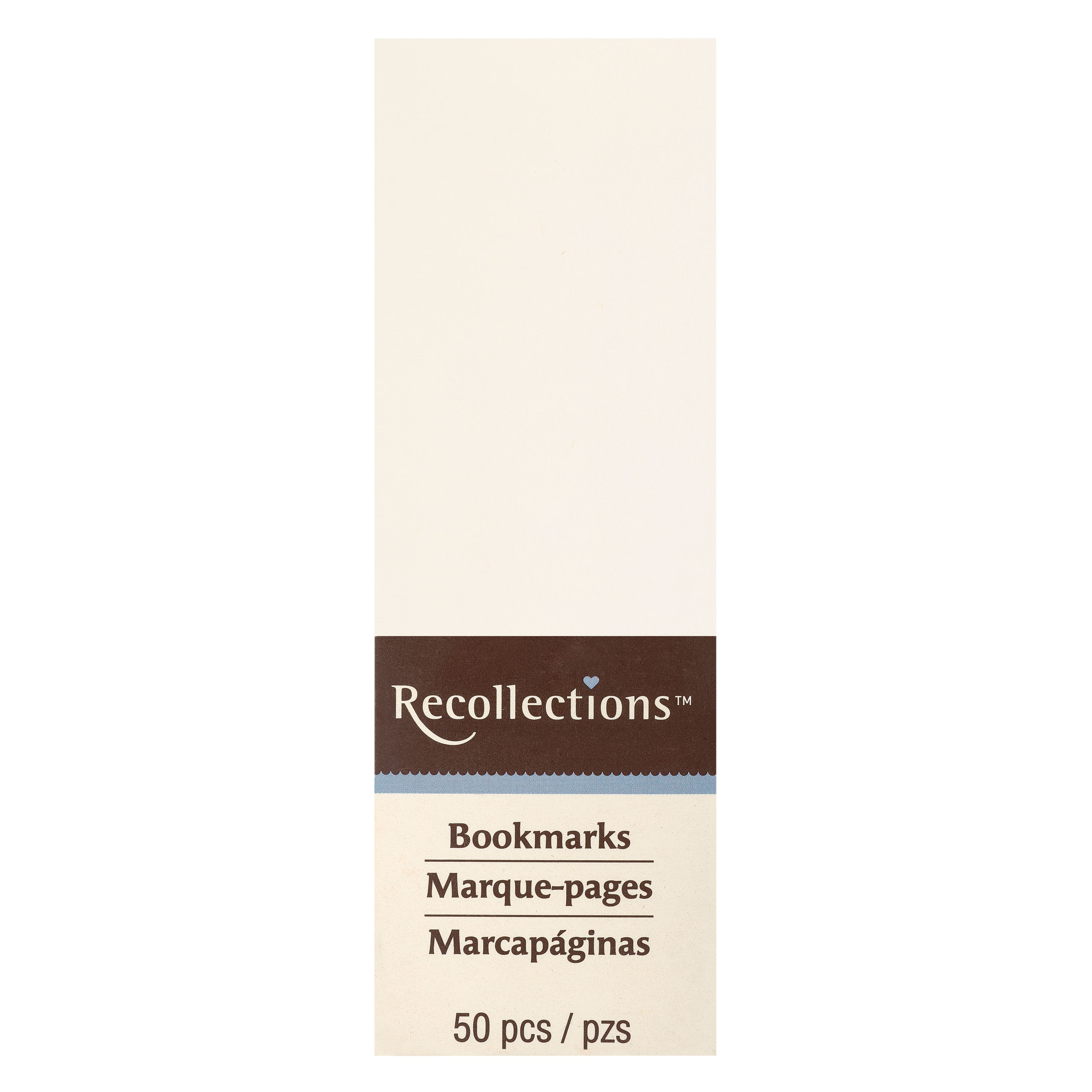 12 Packs: 50 ct. (600 total) Ivory Bookmarks by Recollections&#x2122;