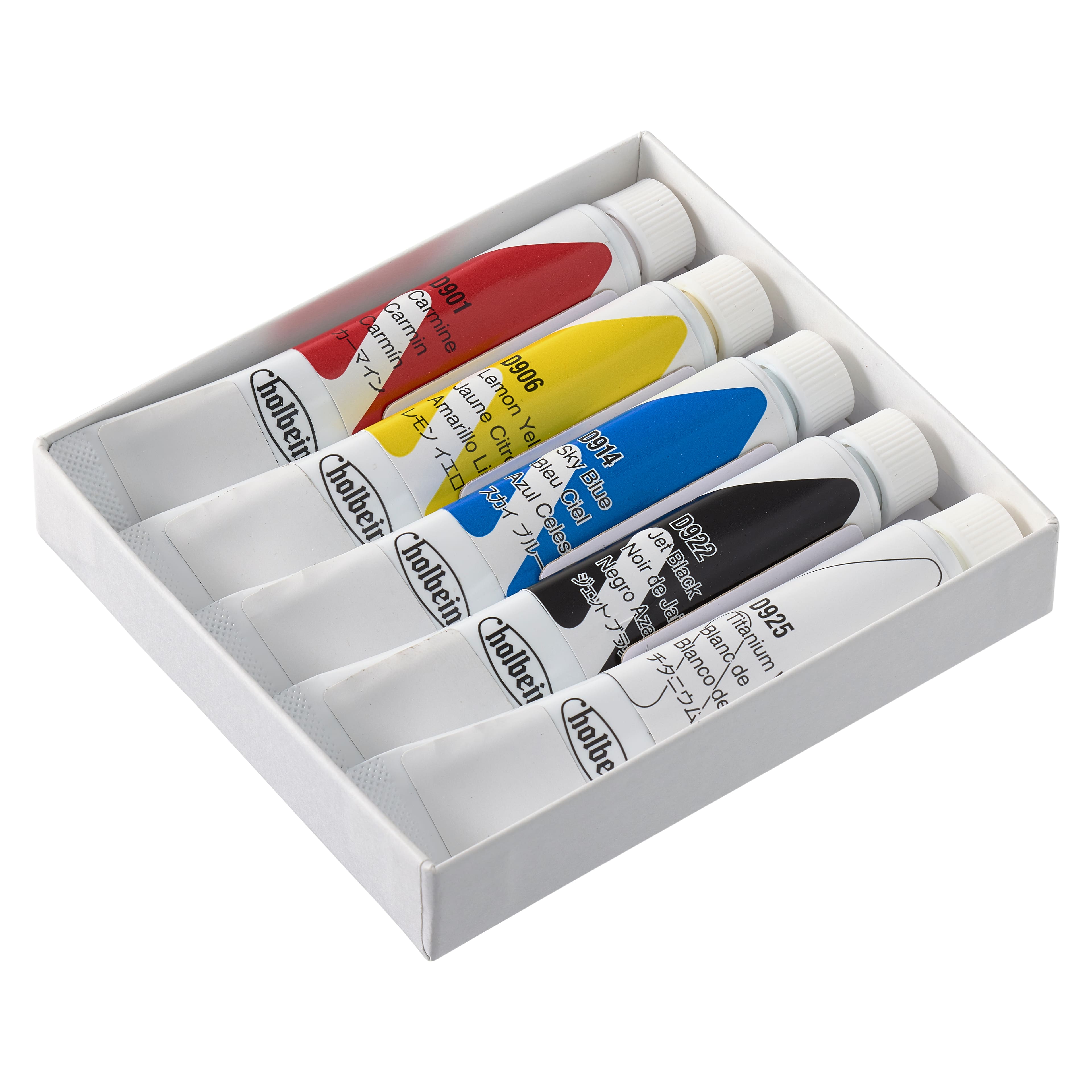 Holbein Artist Acrylic Gouache Assorted Colors Basic Introductory Set