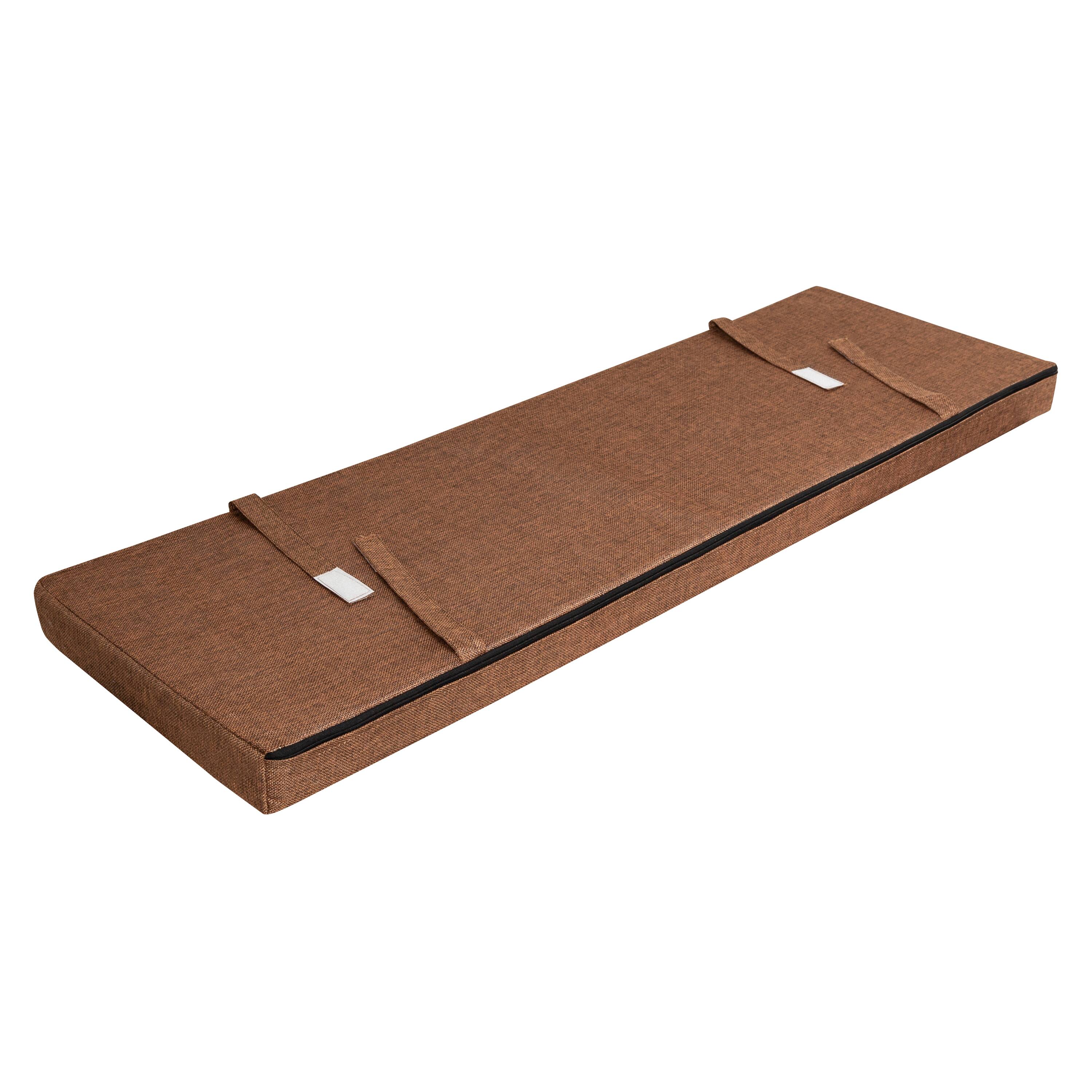 Honey Can Do Deep Espresso Entryway Bench with Storage Shelves