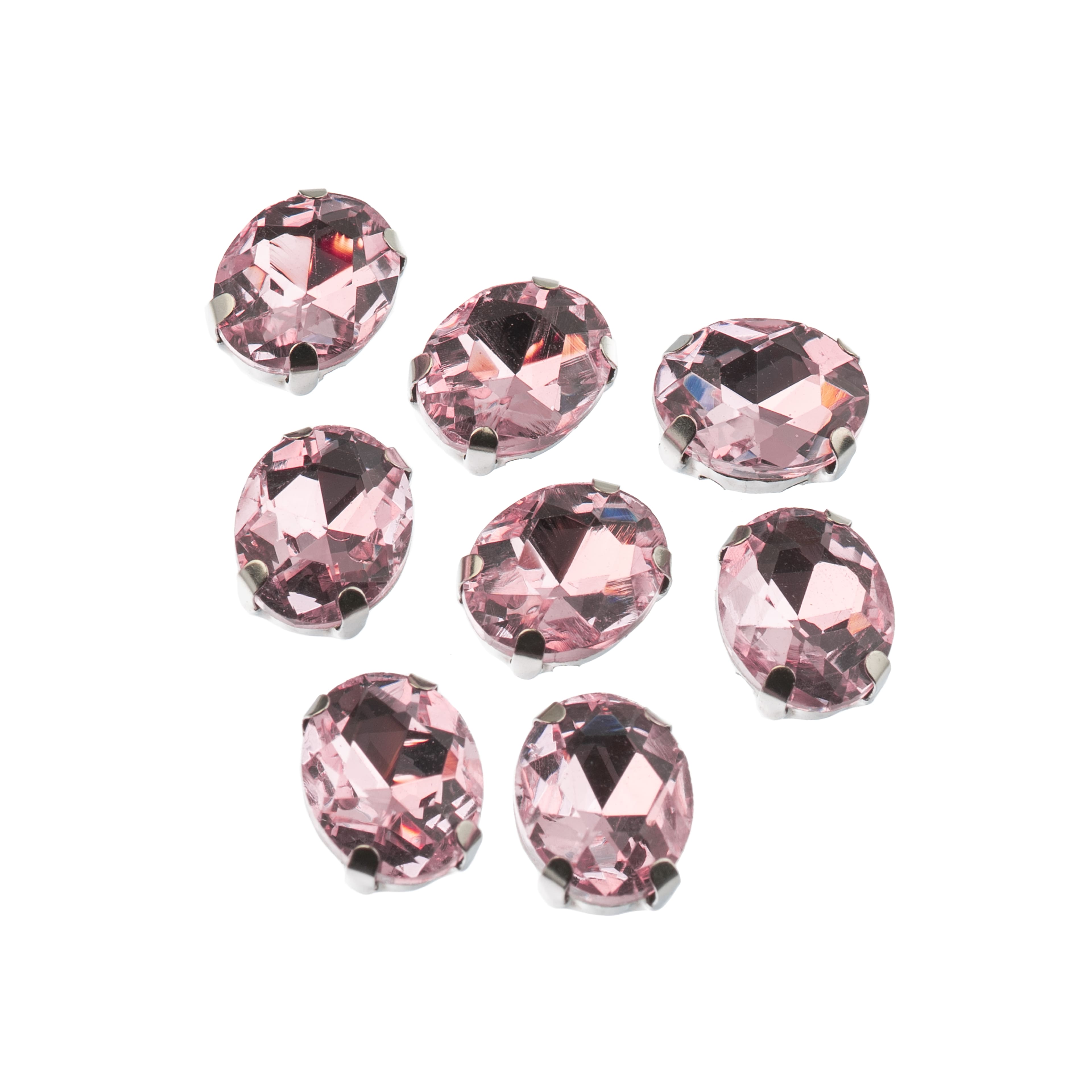John Bead Crystal Lane 10mm Sew-On Rhinestones, 8ct.