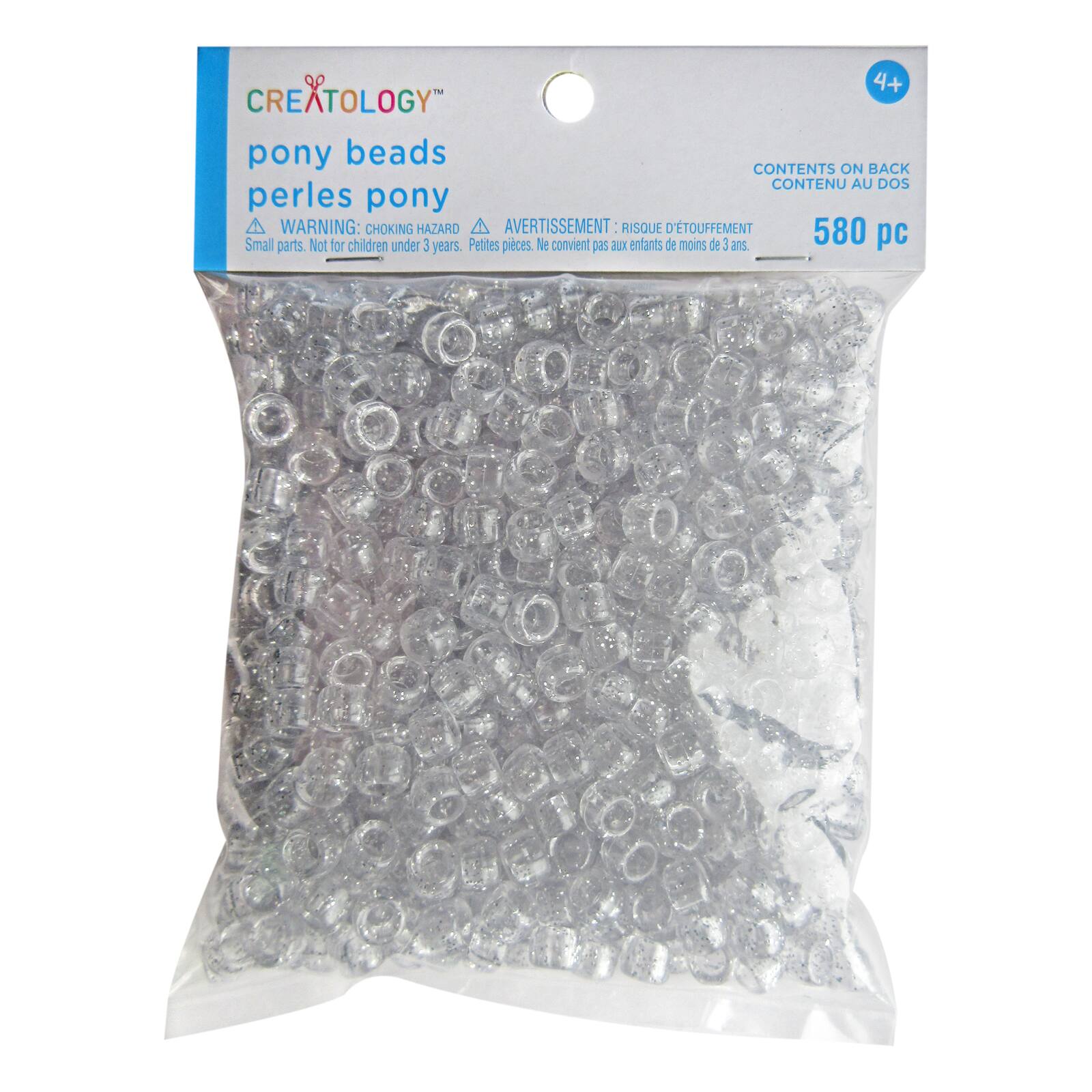 9mm Glitter Pony Beads by Creatology™