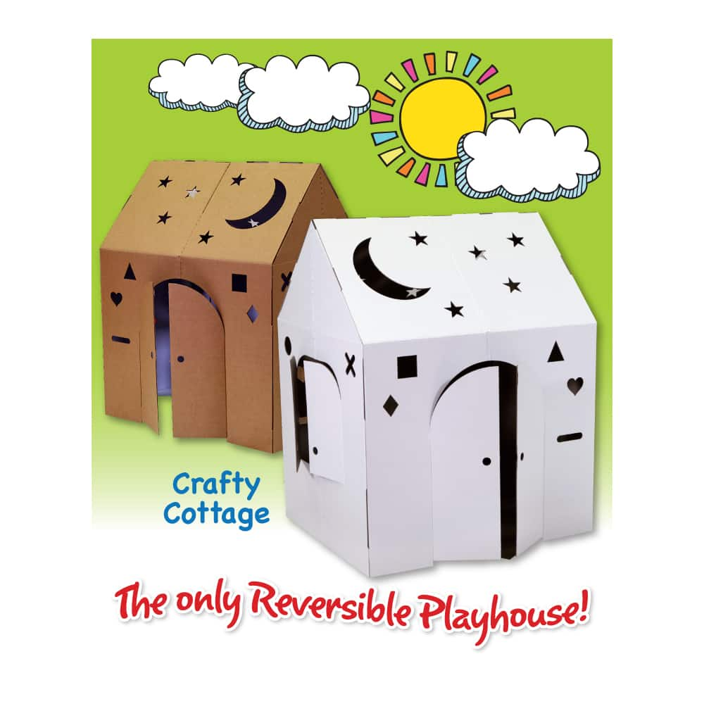 Cardboard playhouse sale michaels