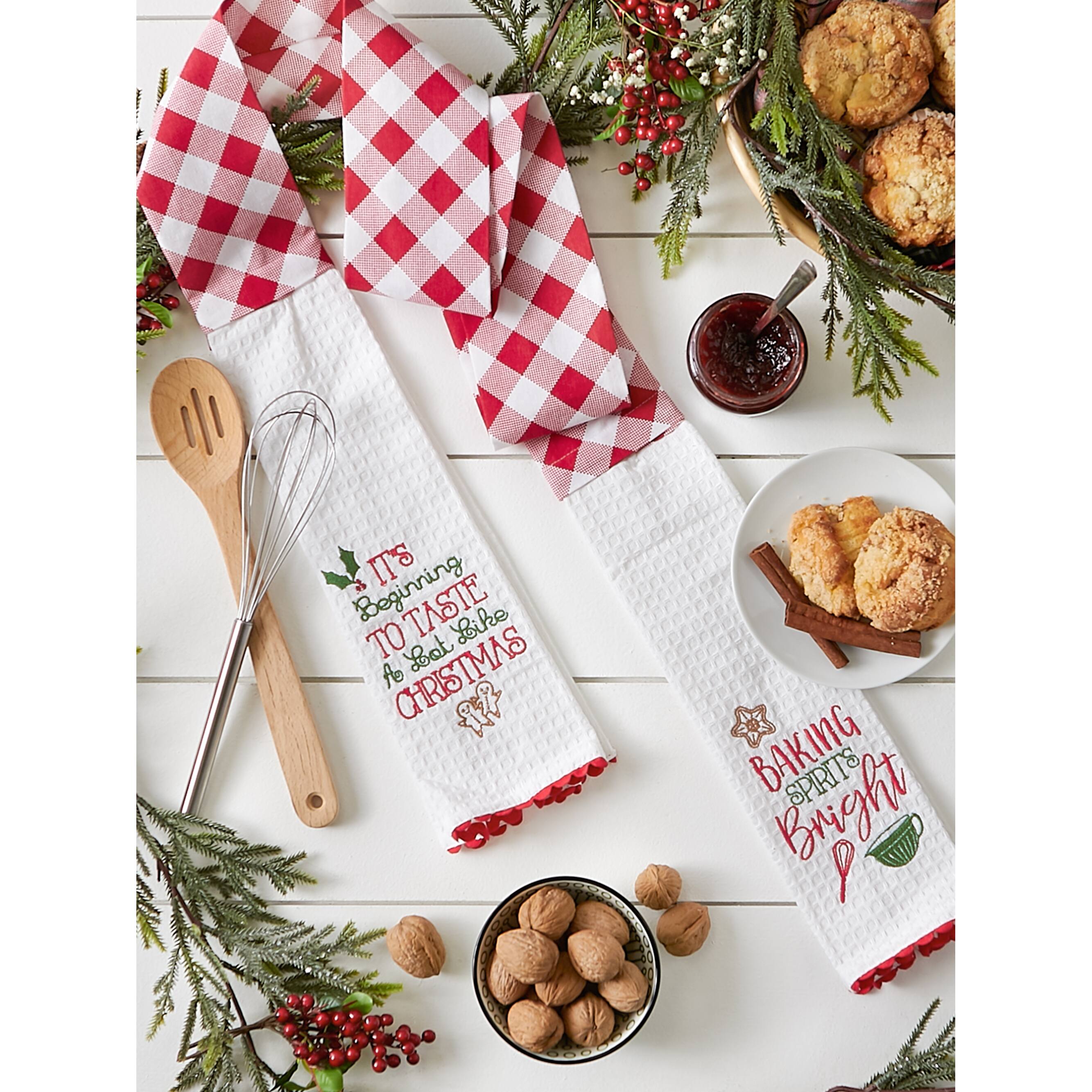 DII&#xAE; Baking Spirits Bright Kitchen Towel Scarf