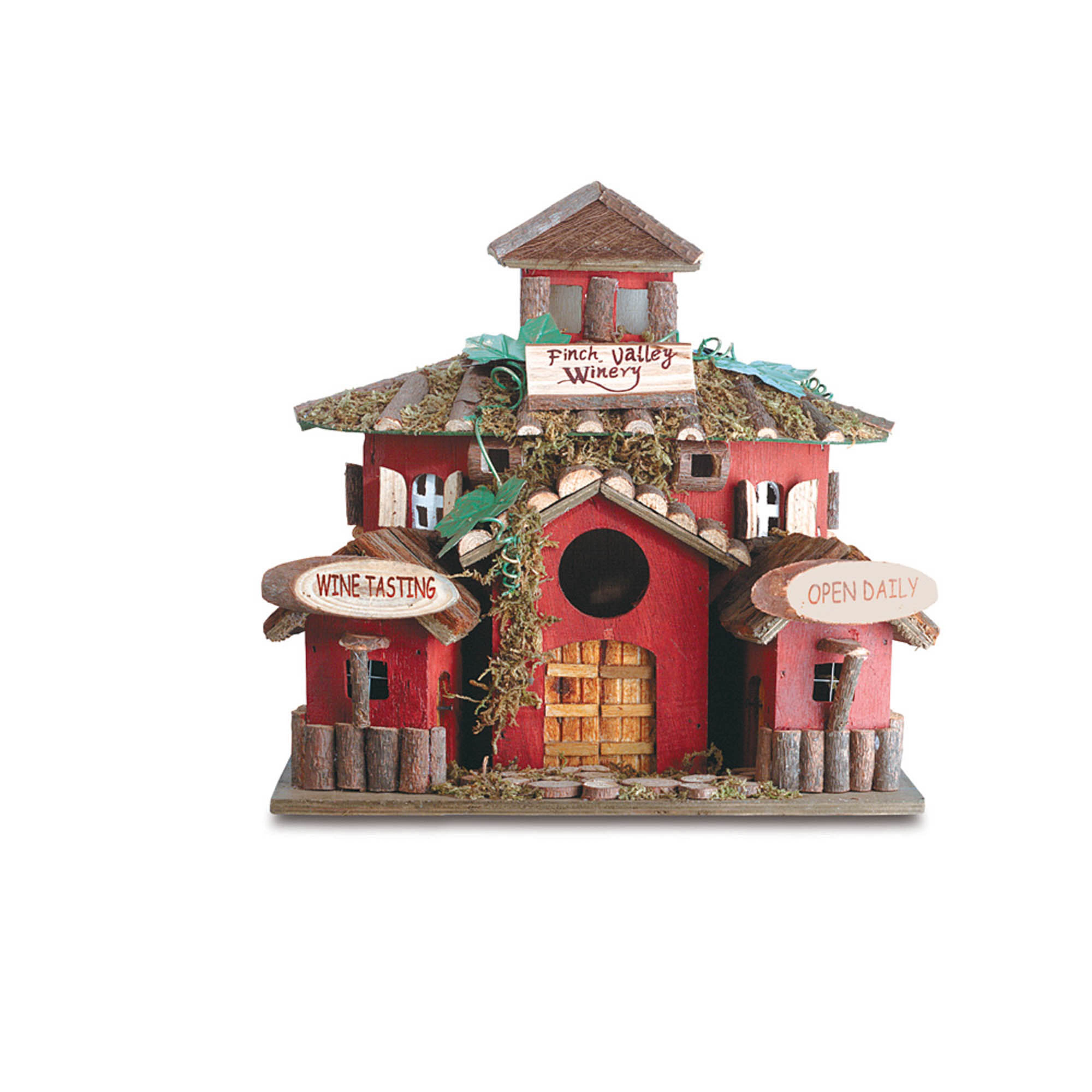10.5&#x22; Finch Valley Winery Birdhouse