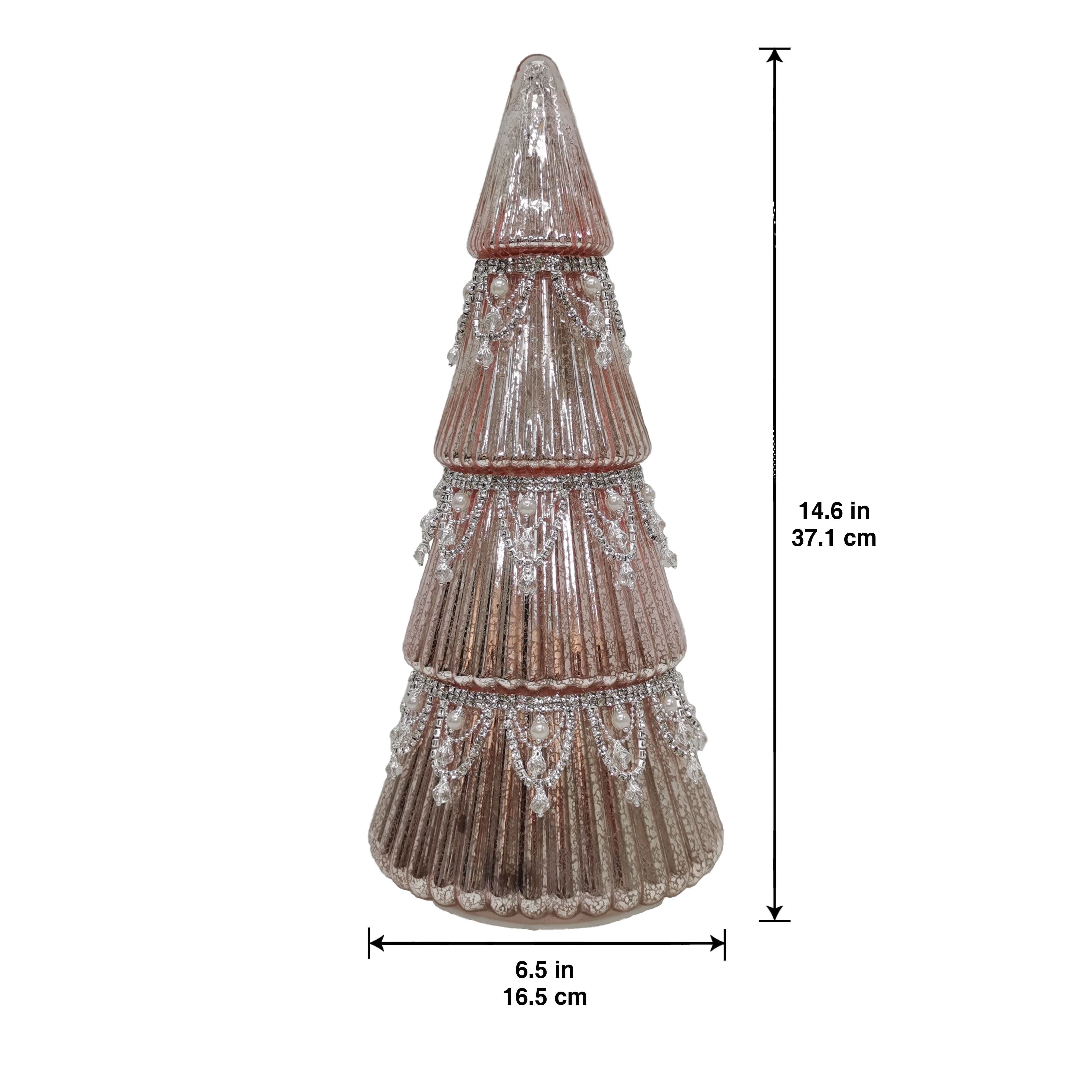 LED Glass Crystal Tree Tabletop D&#xE9;cor by Ashland&#xAE;