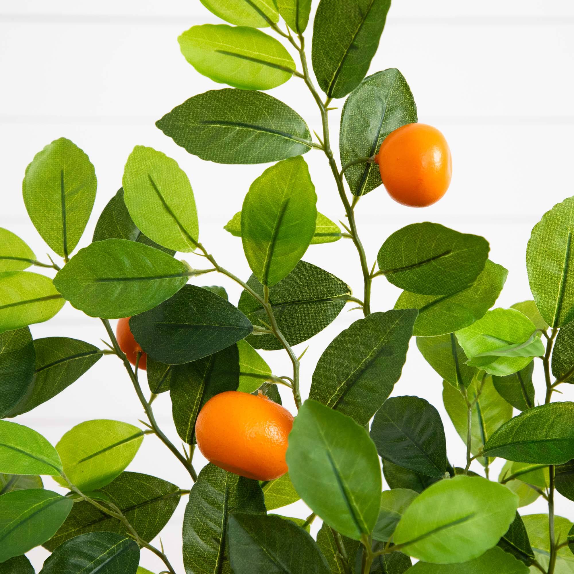 3ft. Potted Artificial Tangerine Tree