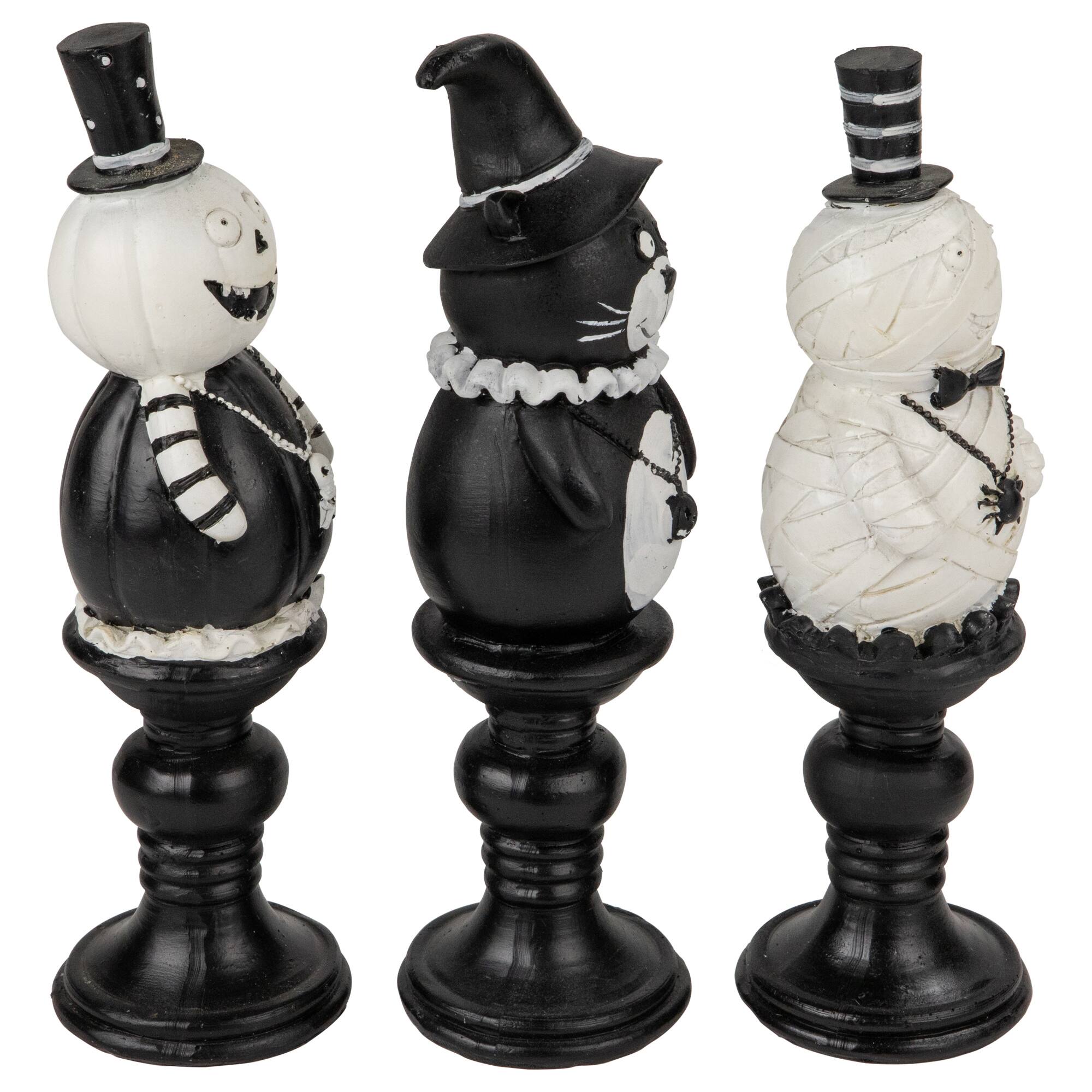 8&#x22; Halloween Candlestick Set