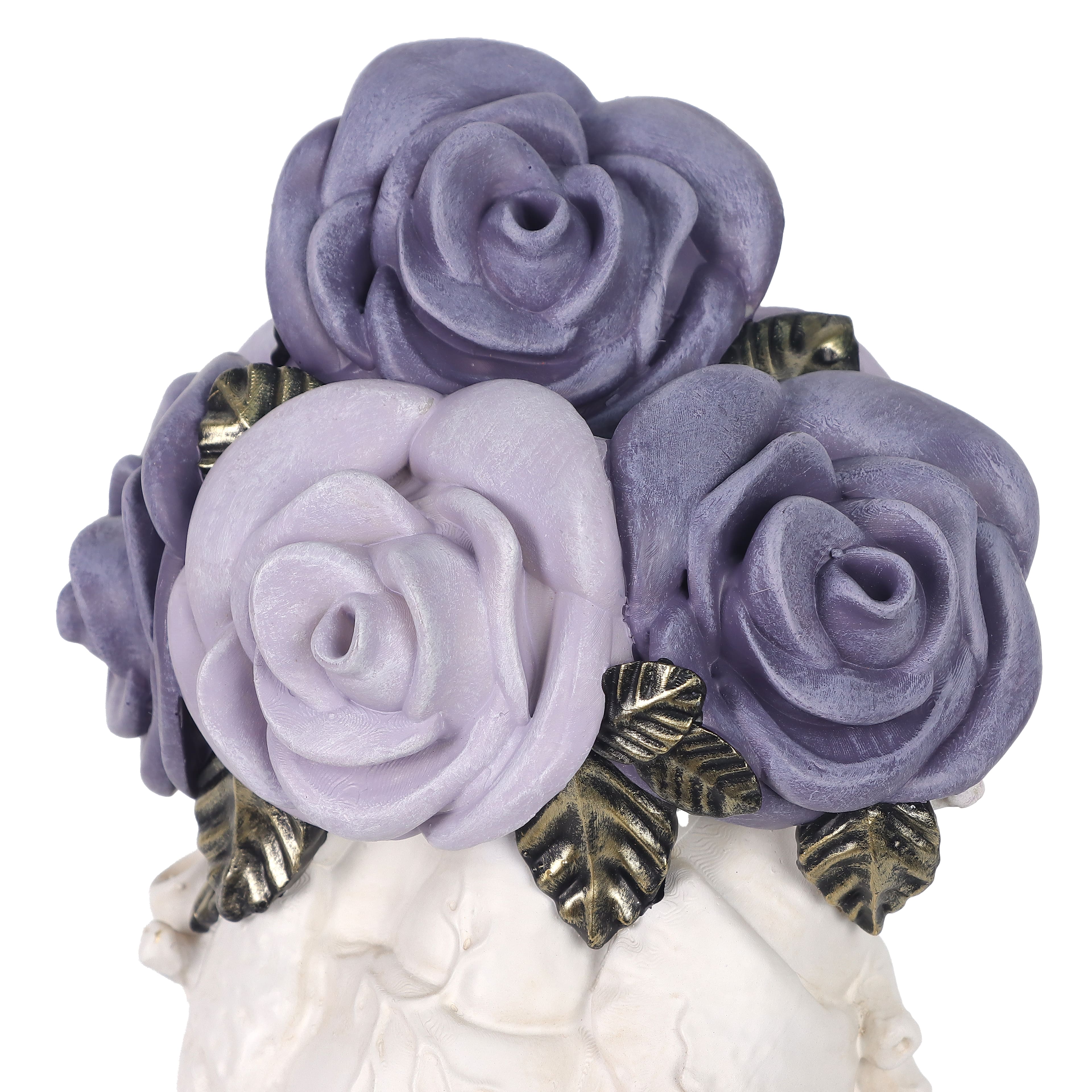 11&#x22; Purple Roses in Heart Tabletop Accent by Ashland&#xAE;