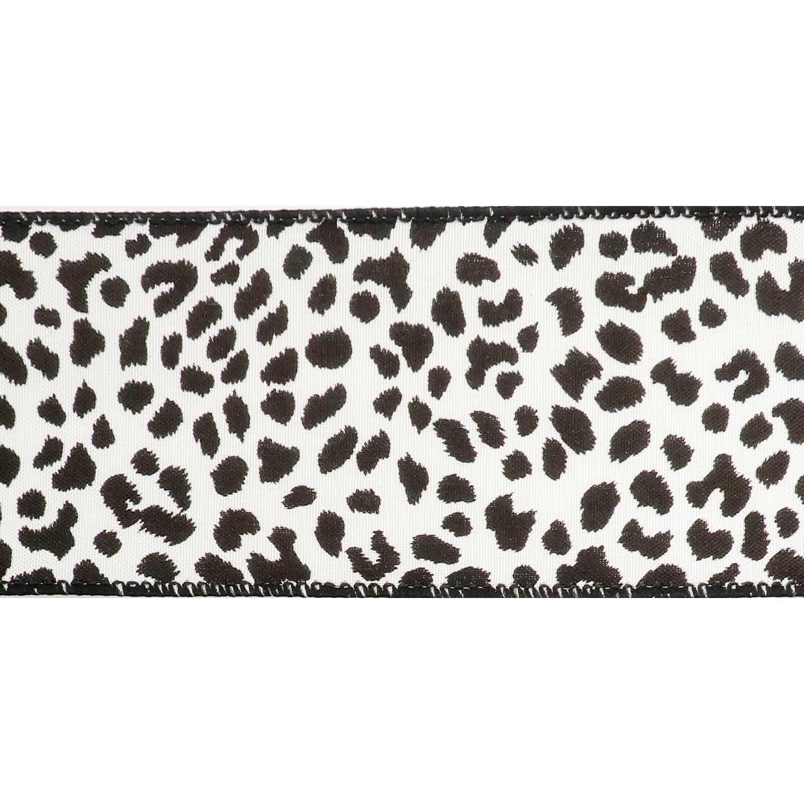 12 Pack: 2.5" x 25ft. Faux Cotton Wired Leopard Ribbon by Celebrate It™