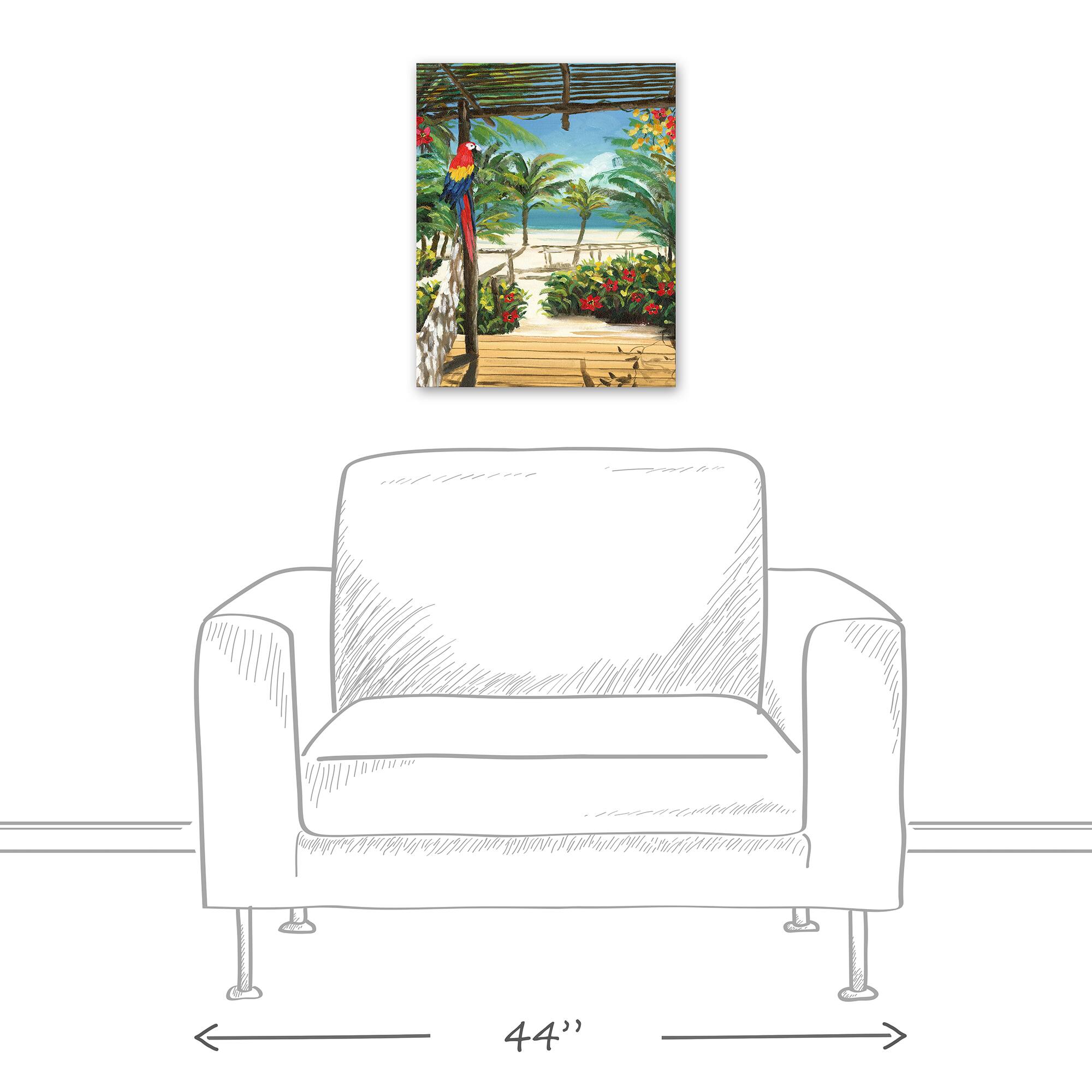 Tropical Porch 16&#x22; x 20&#x22; Canvas Wall Art