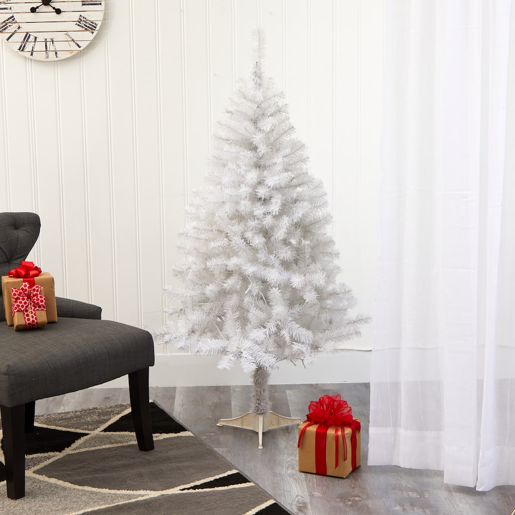 6ft. Unlit White Artificial Christmas Tree | Michaels