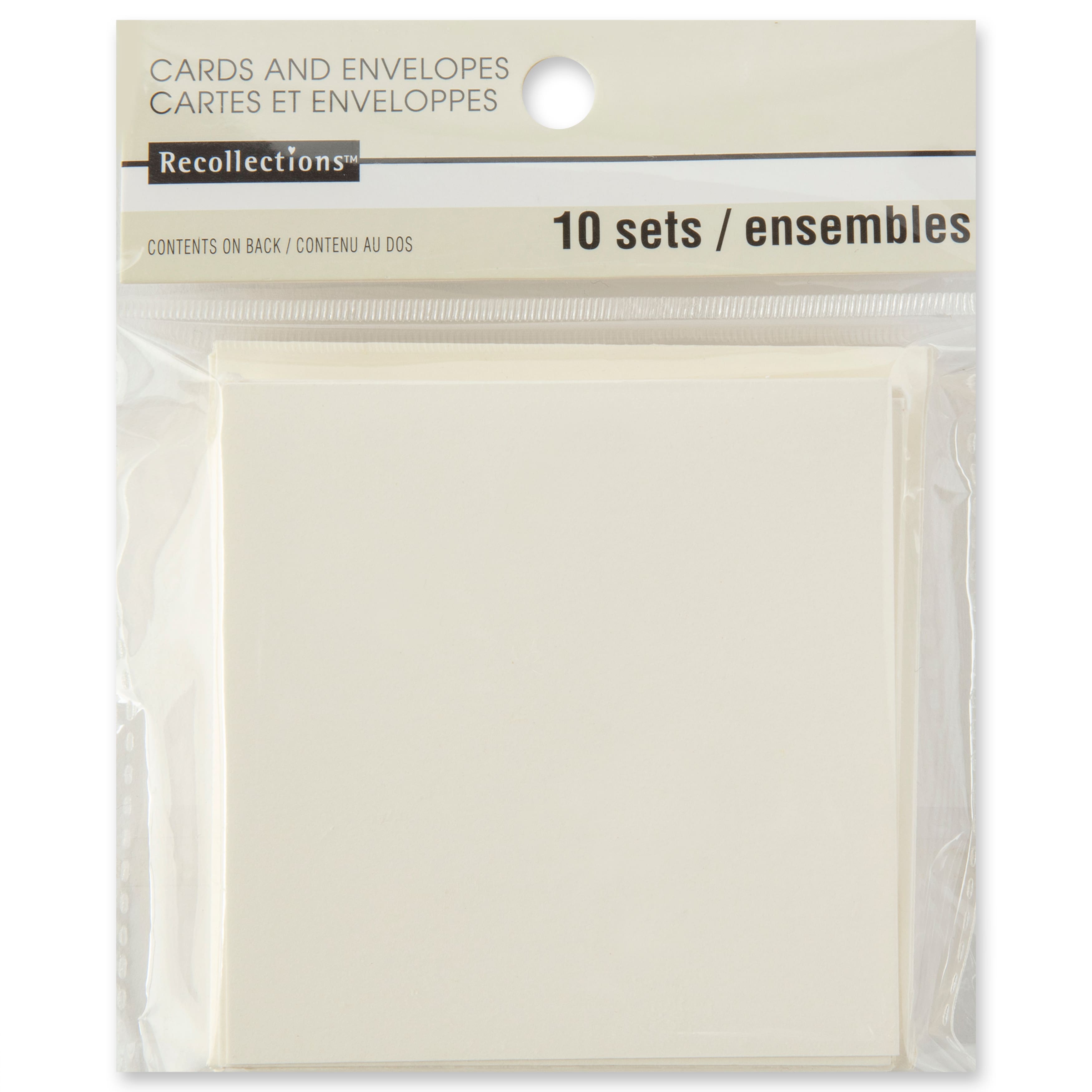 12 Packs: 10 ct. (120 total) 3" x 3" Cards & Envelopes by Recollections