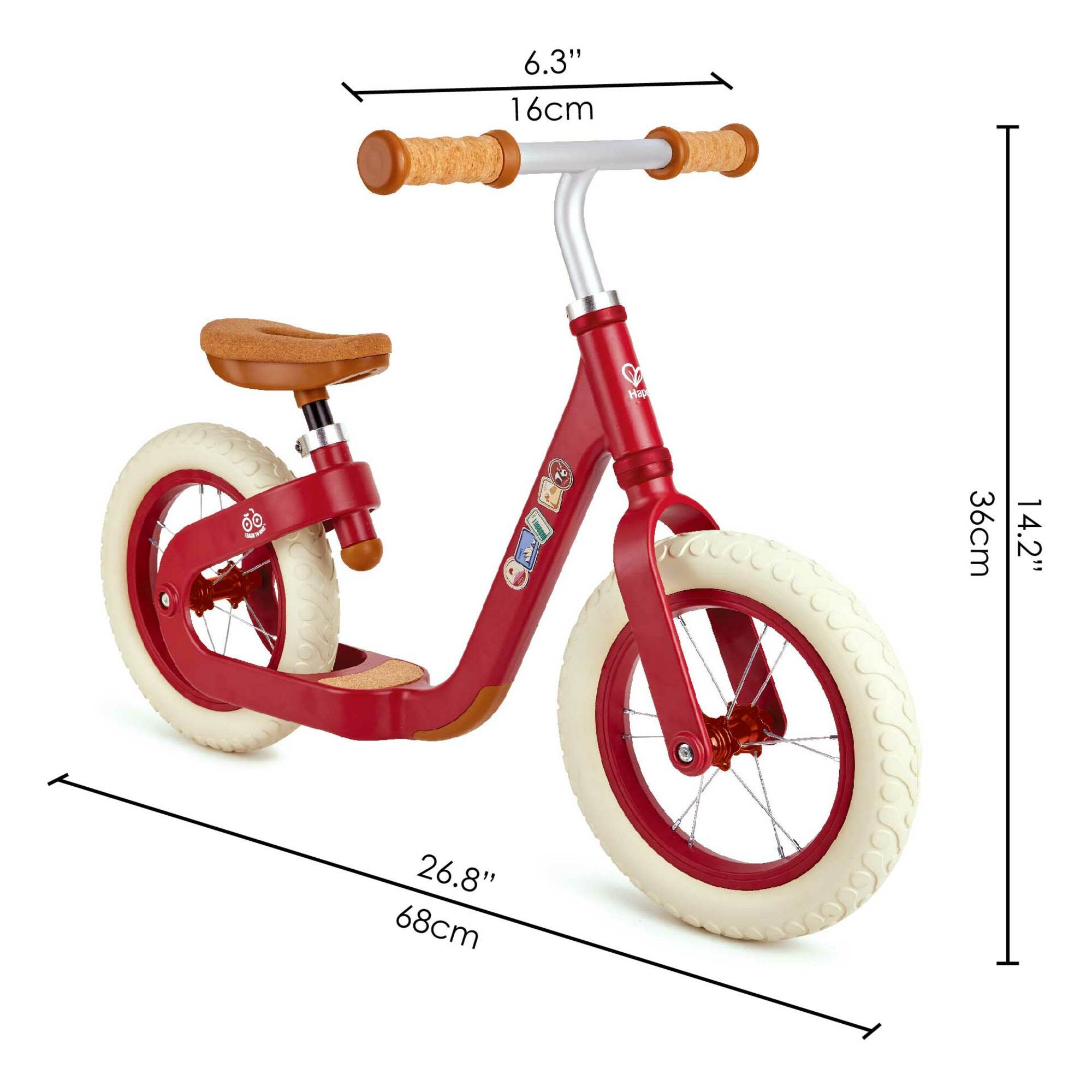 Hape Get Up &#x26; Go Red Learn to Ride Balance Bike