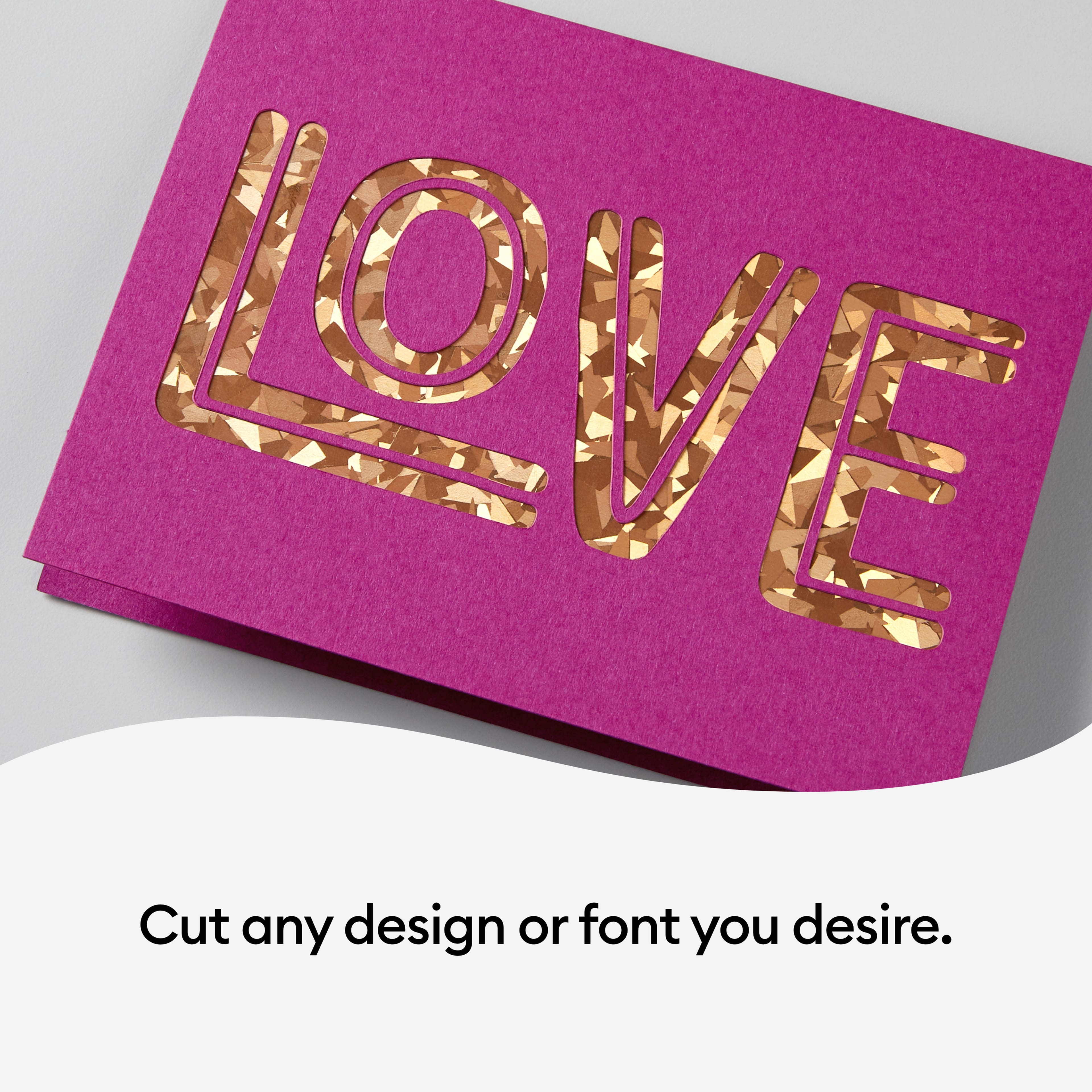 Cartes adhésives à personnaliser S40 Cricut, échantillons pastel