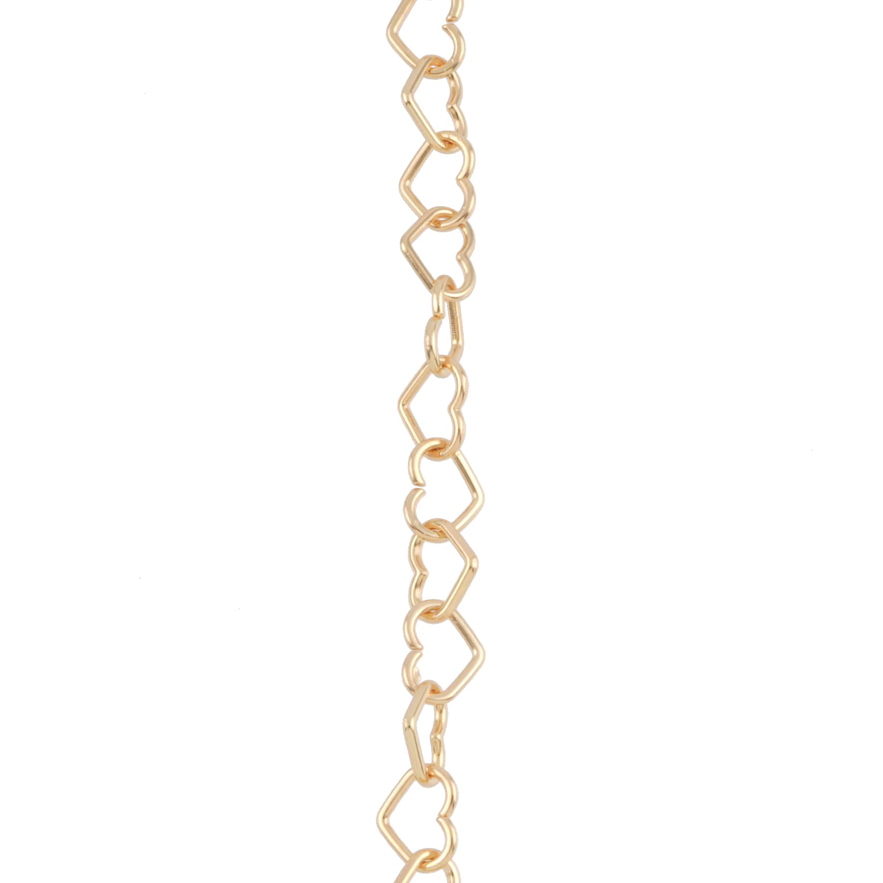 7.5" Gold Heart Charm Bracelet by Bead Landing™