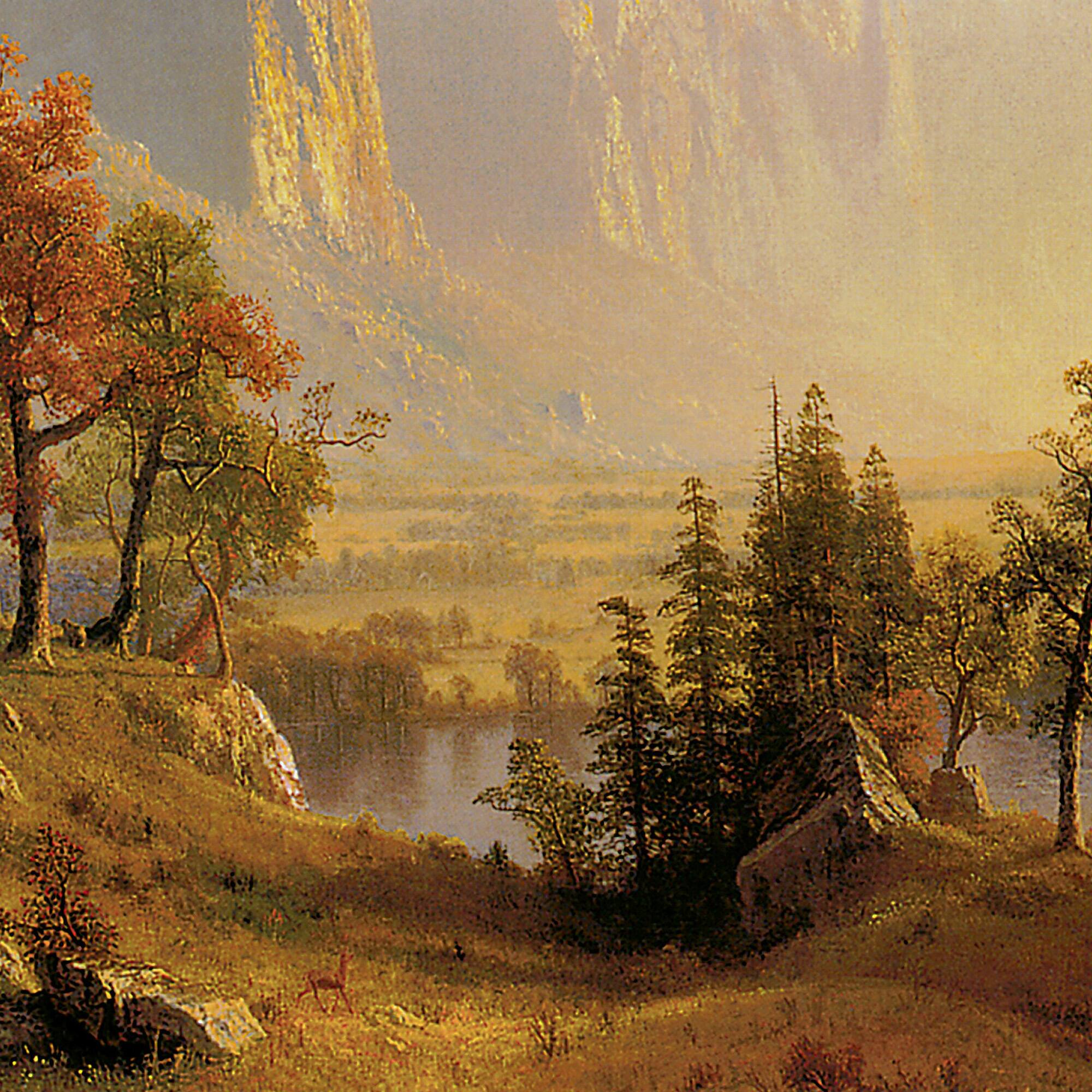 17.25" Yosemite Valley 1868 Canvas Replica Painting
