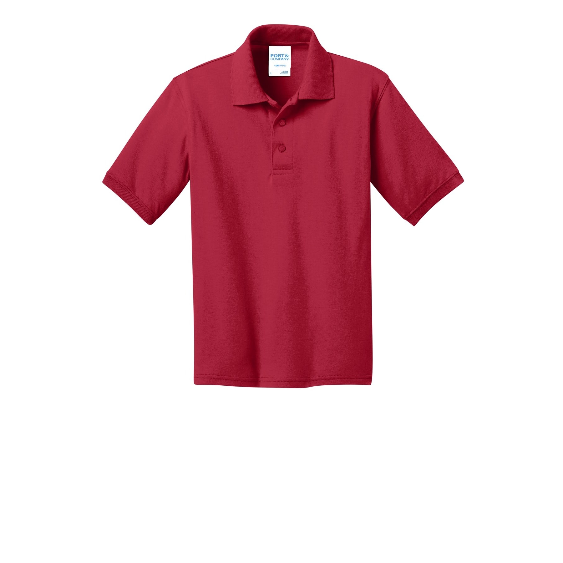 Port & Company® Youth Core Blend Jersey Knit Polo