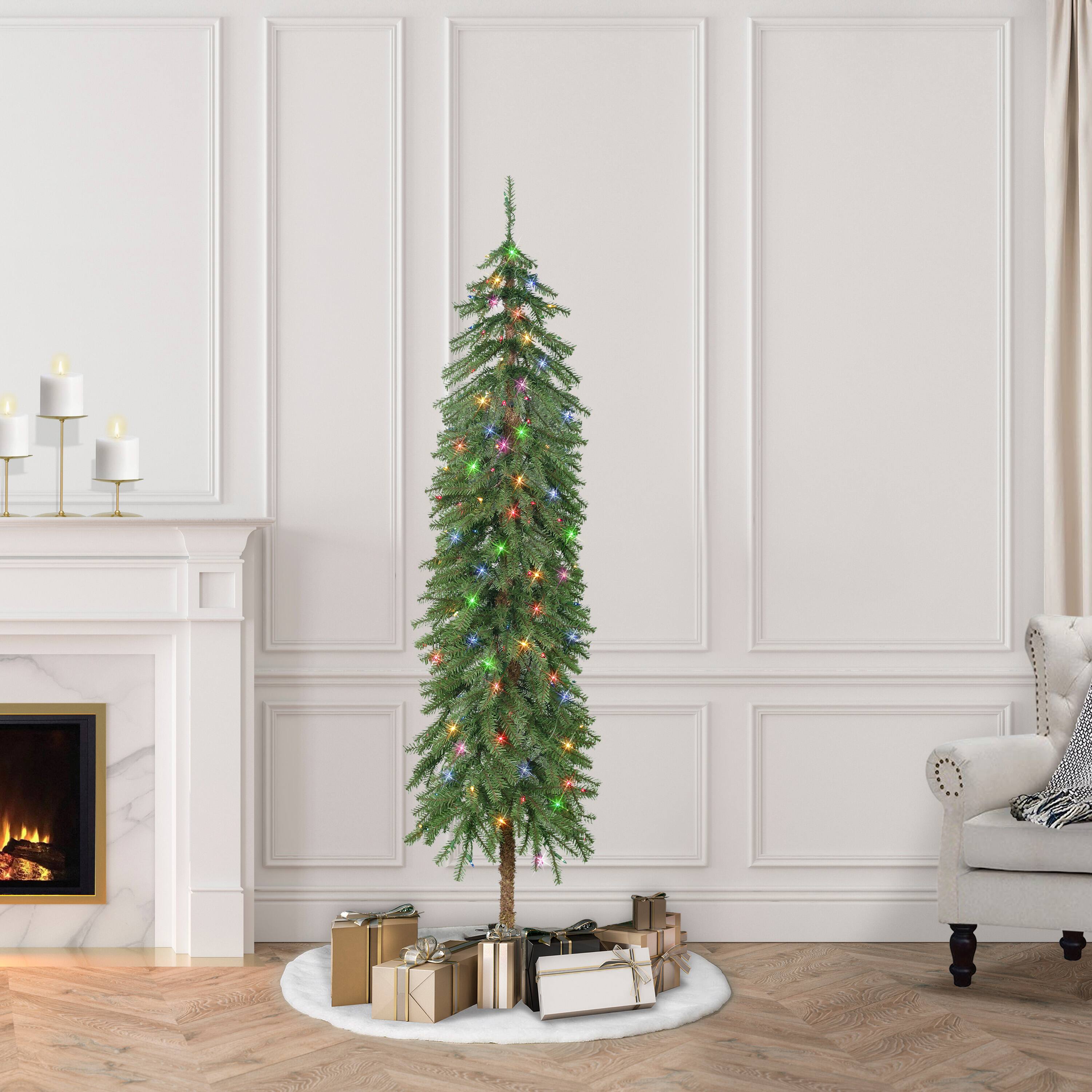 5ft. Pre-Lit Multicolor Alpine Artificial Tree, Multicolor Lights