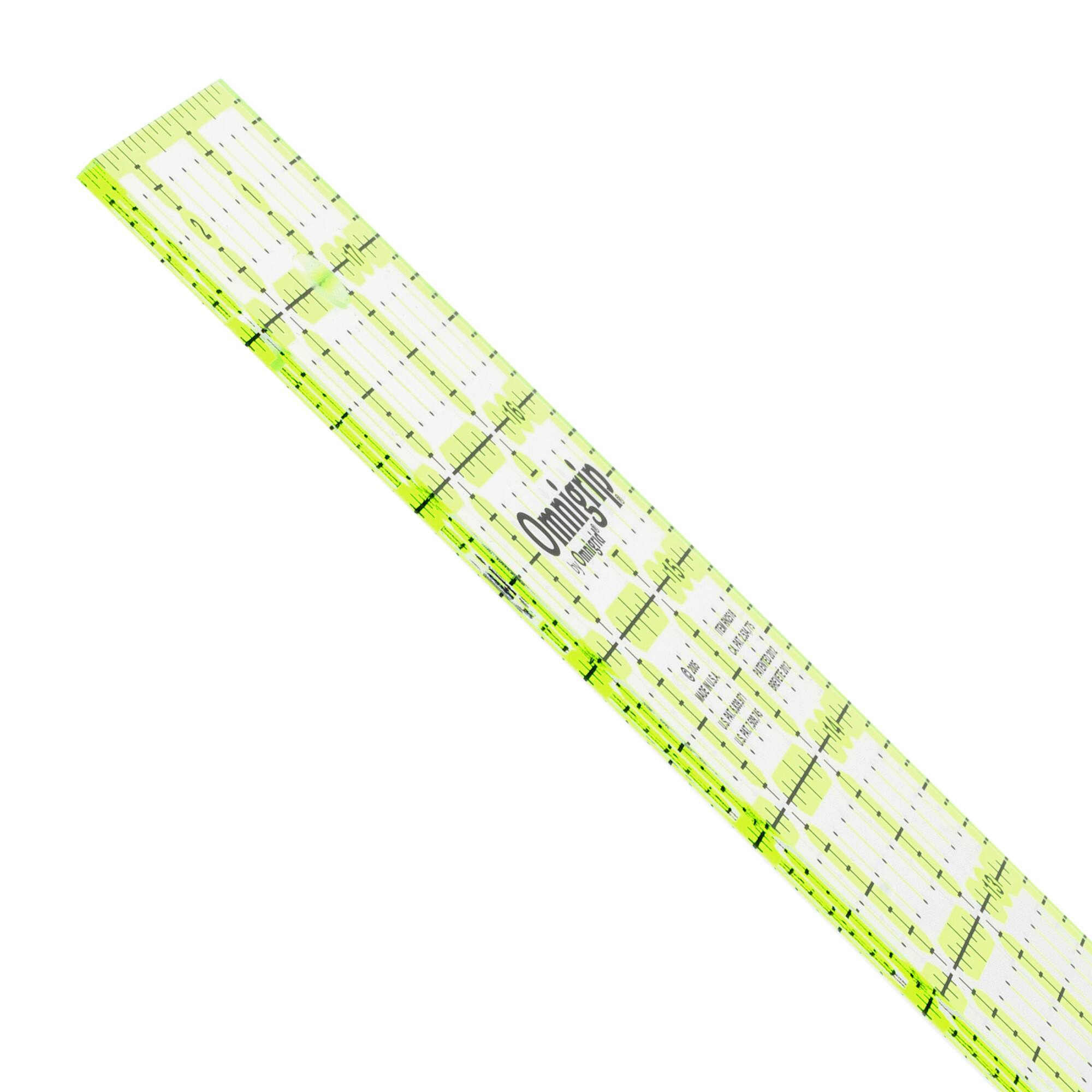 Omnigrip® by Omnigrid® 2.5 x 12.5 Non-Slip Rectangle Quilting Ruler