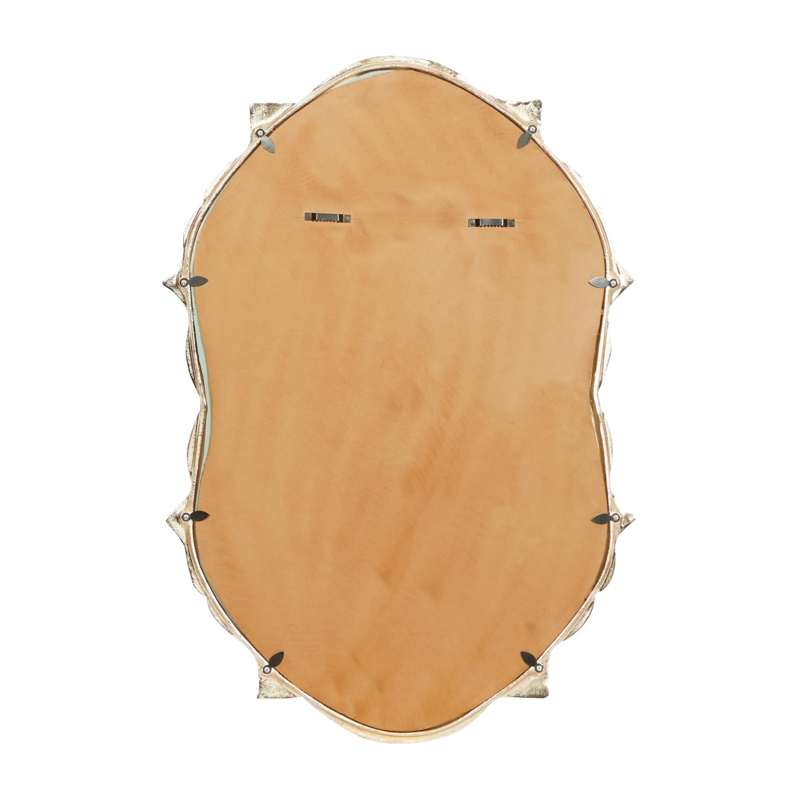 Gold Aluminum Contemporary Wall Mirror, 36&#x22; x 25&#x22; x 2&#x22;