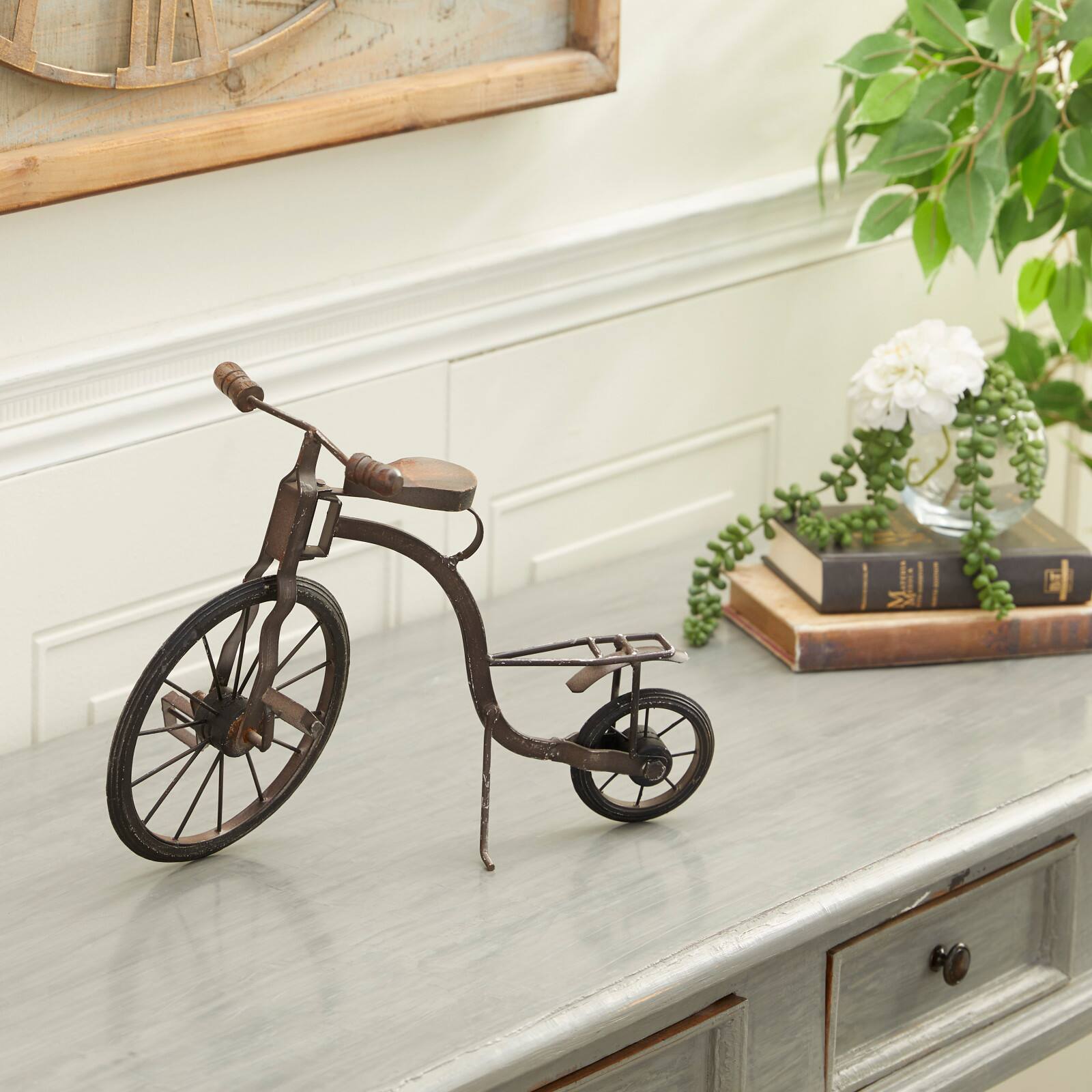 14&#x22; Brown Metal Vintage Bicycle