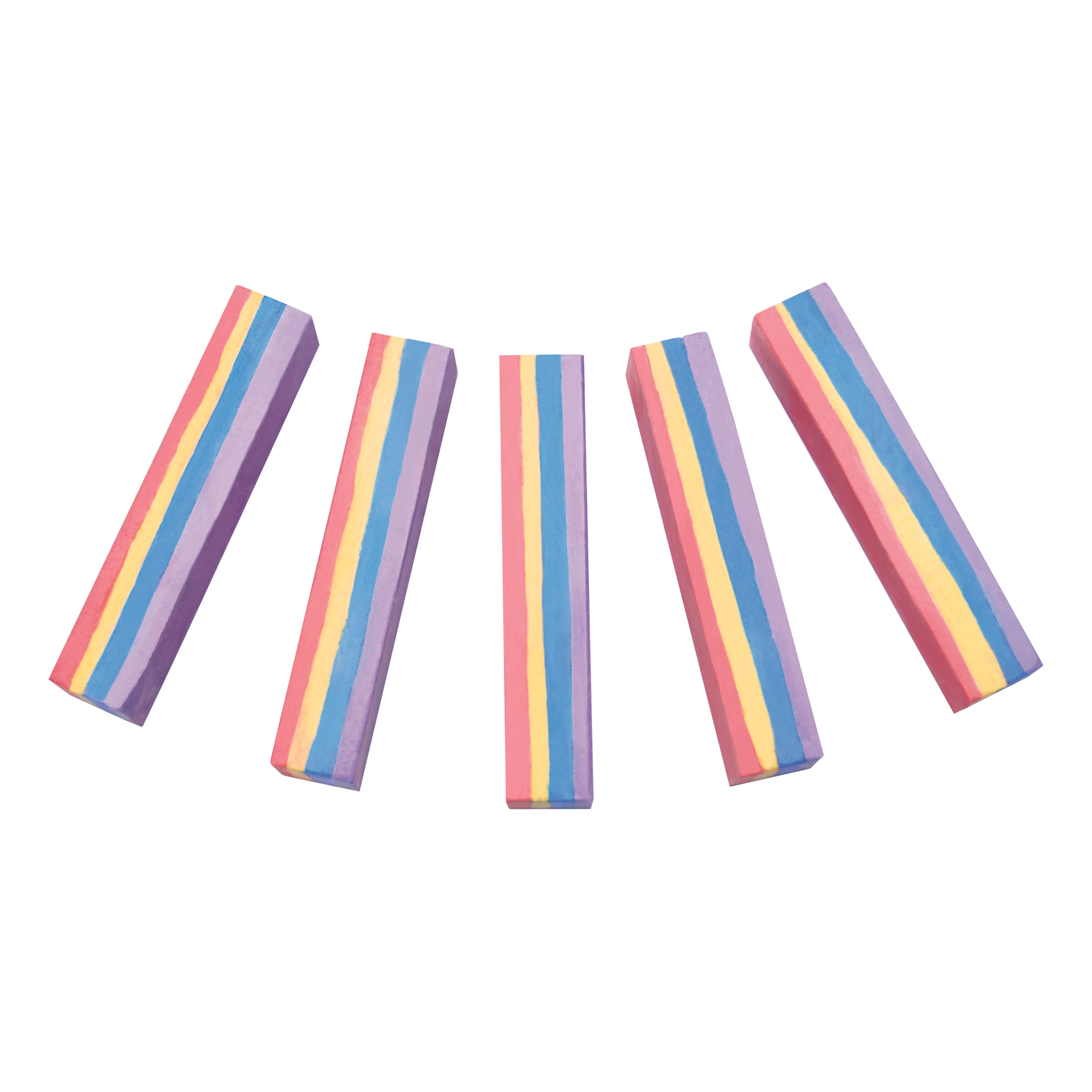 Rainbow Striped Chalk, 5ct. by Creatology&#x2122;