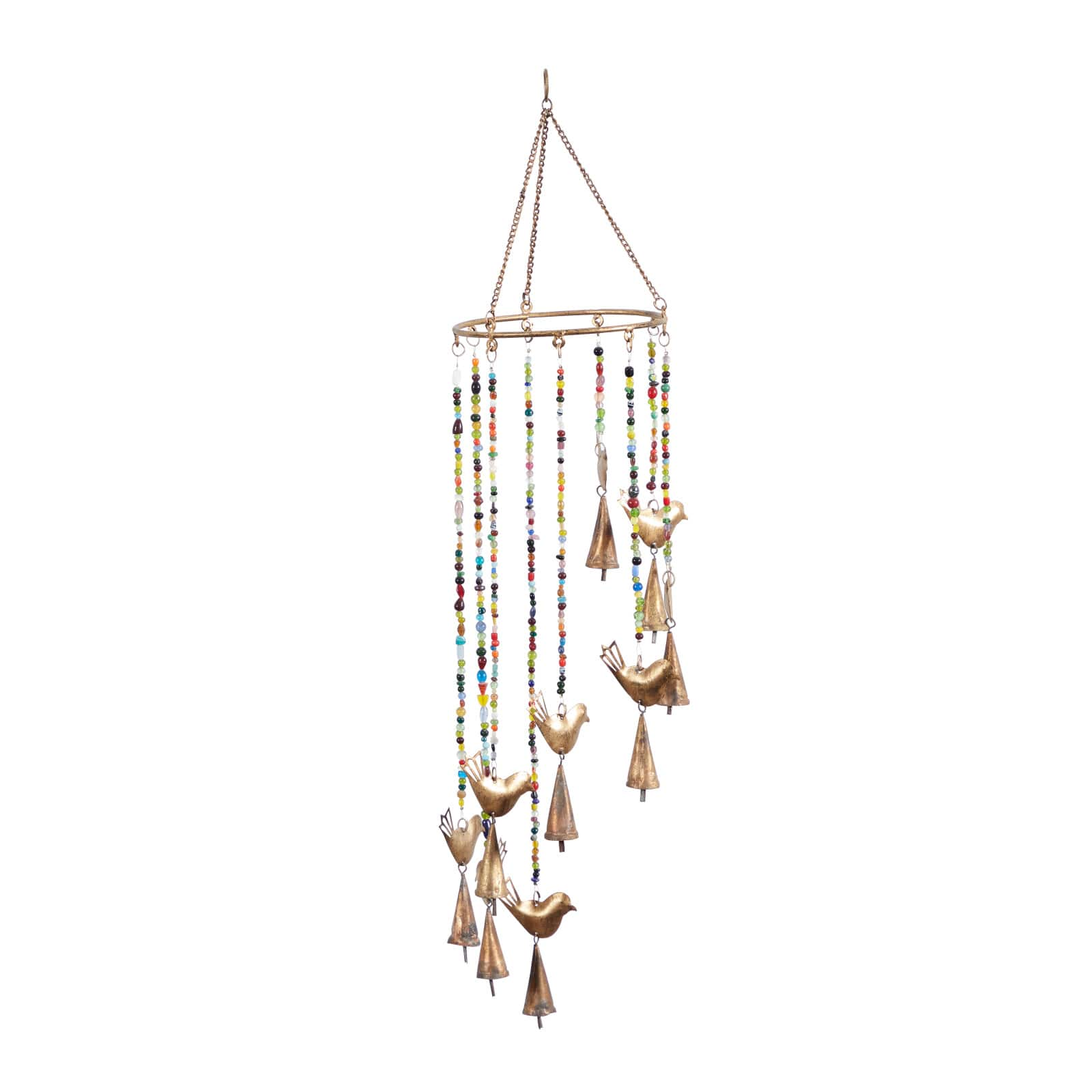 26&#x22; Gold Metal Eclectic Windchime