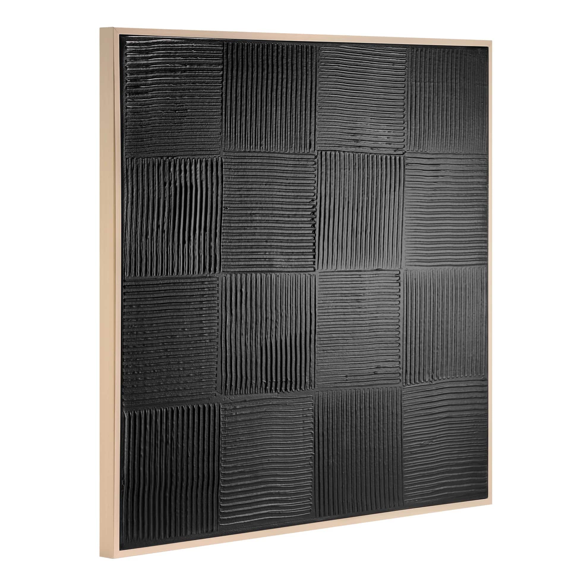 American Art Decor Shadows Over the Plains Framed Textured Print - 35" x 35"