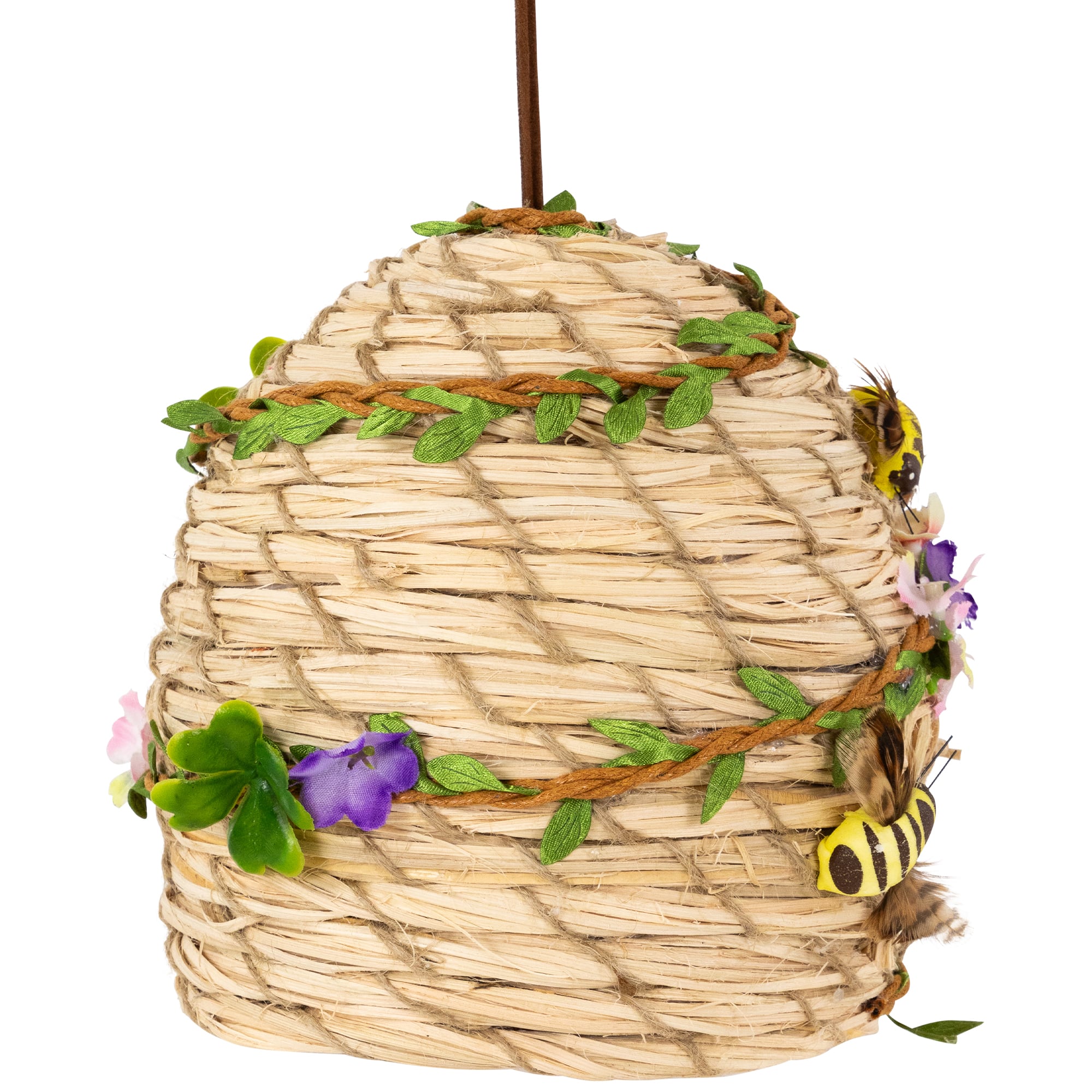 6.25&#x22; Beehive with Bees Spring Hanging Decoration