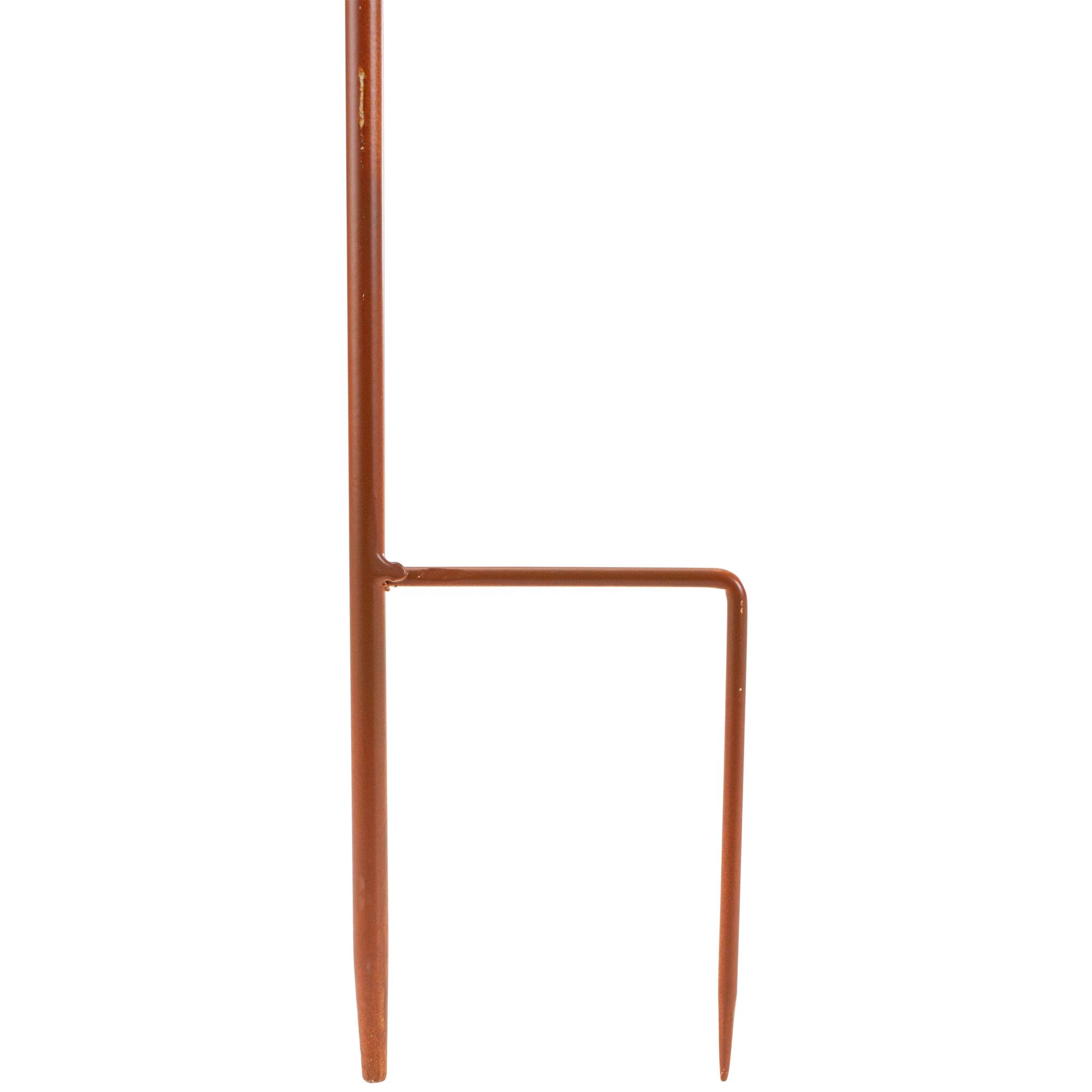 25.5" Egg Hunt Bunny Trail Easter Metal Spring Yard Stake