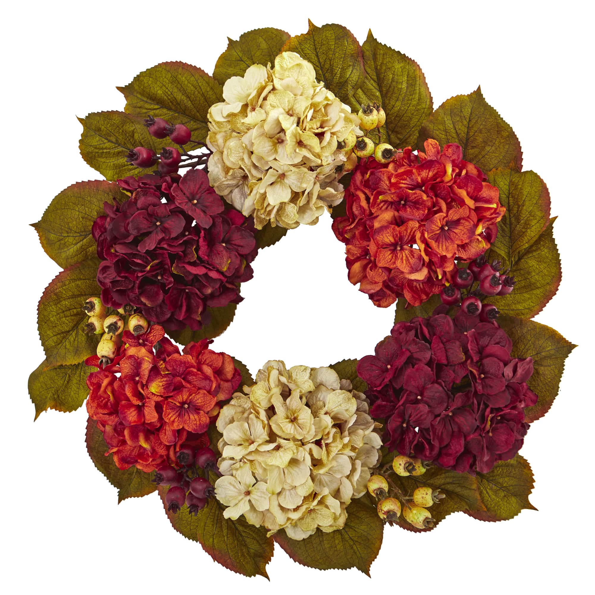 20" Hydrangea & Berry Wreath
