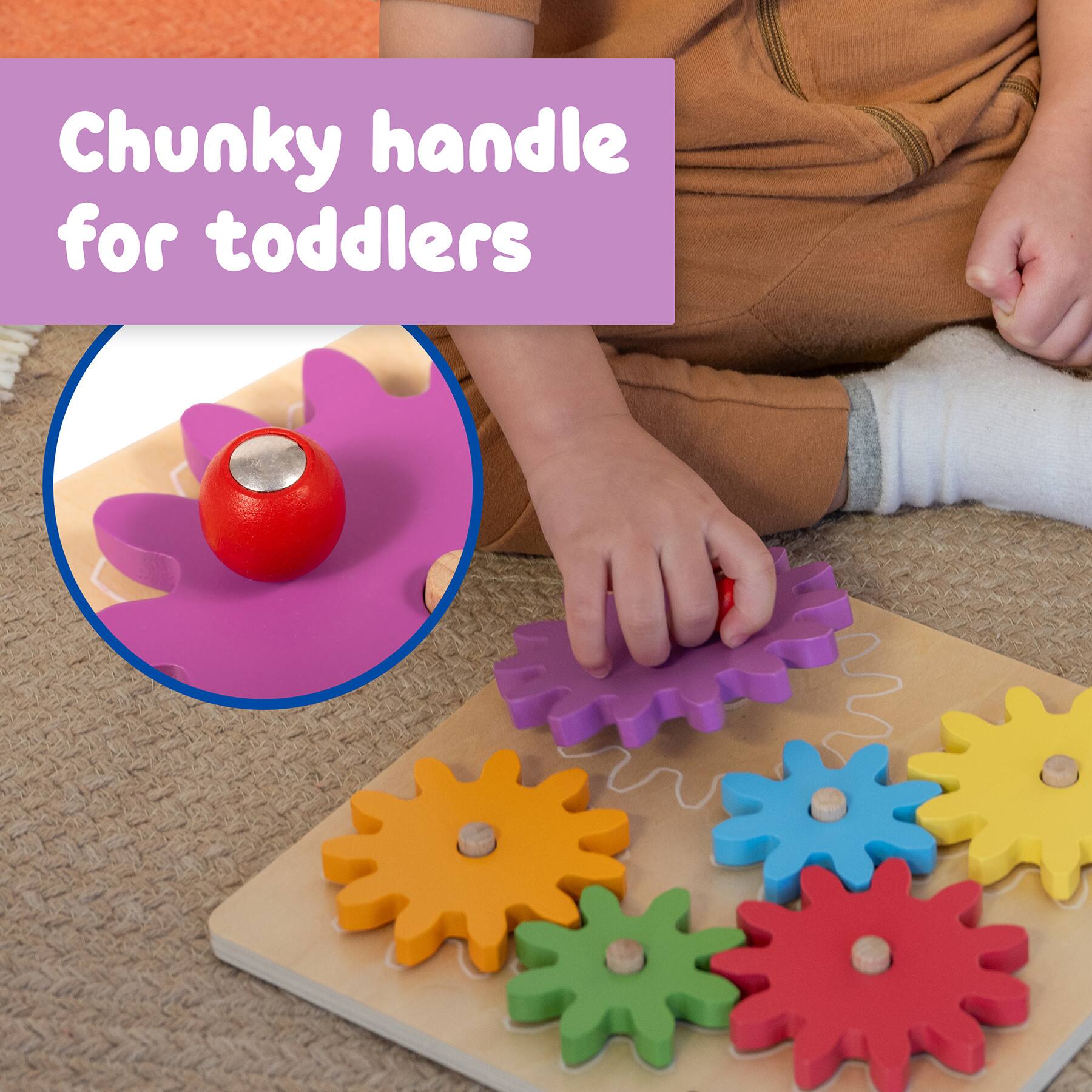 Spark & Wow™ Spinny Gears Wooden Puzzle Board Kit