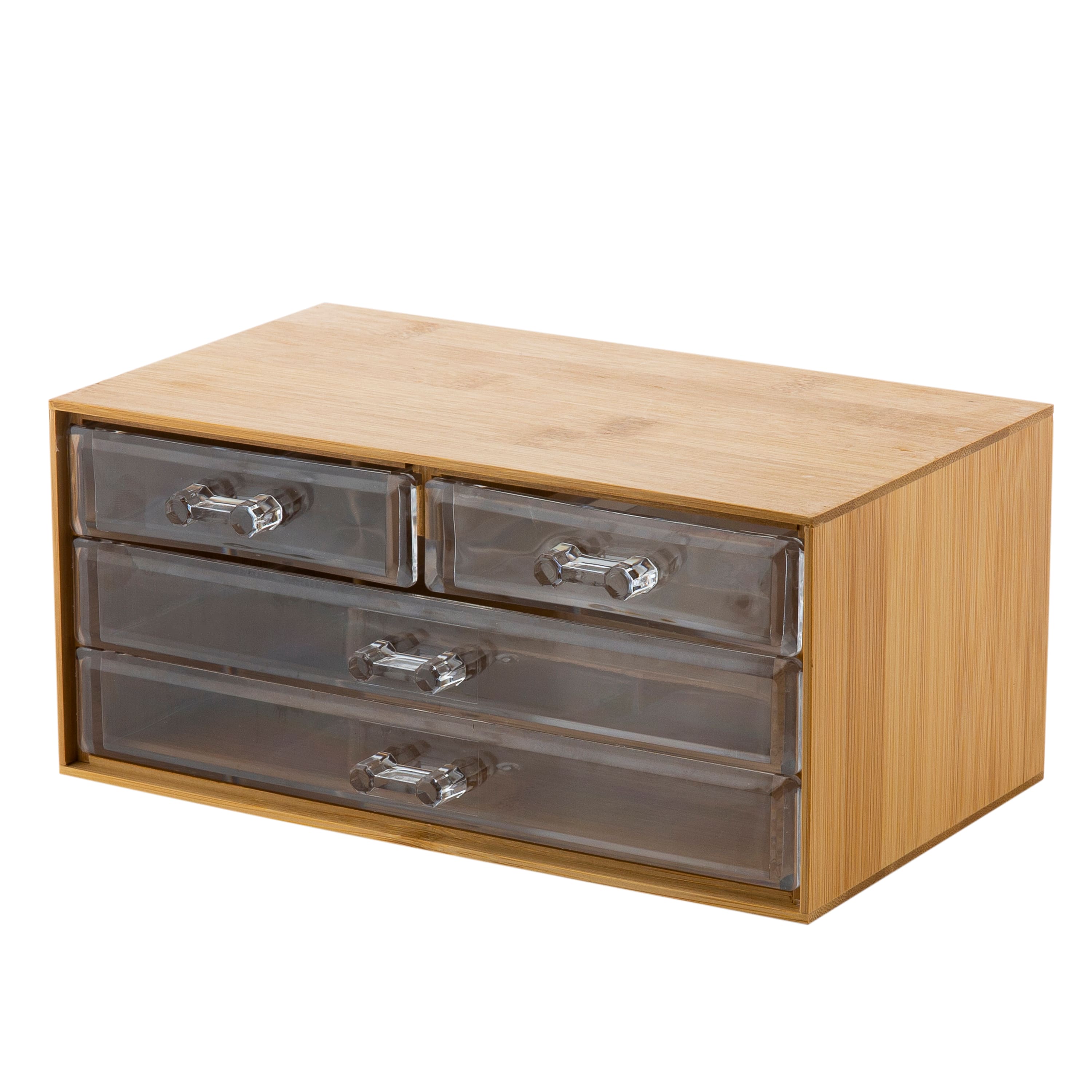 Simplify Bamboo 3-Tier Cosmetic & Jewelry Chest