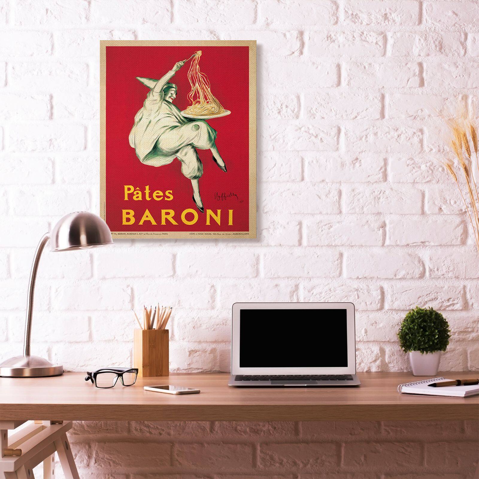 Stupell Industries Pates Baroni Vintage Poster Canvas Wall Art