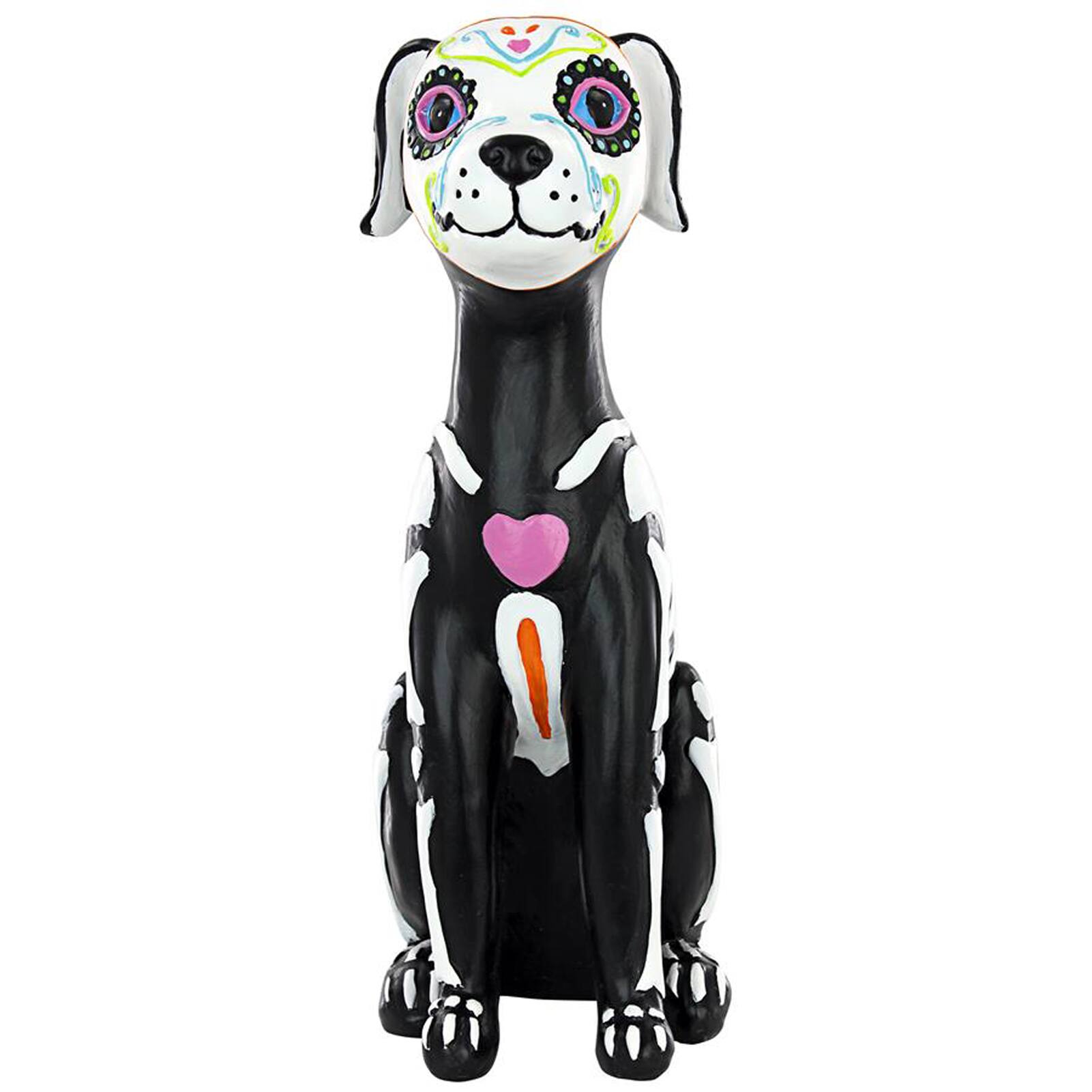Design Toscano 12.5" Dia de los Muertos El Perro Sugar Skull Dog Statue