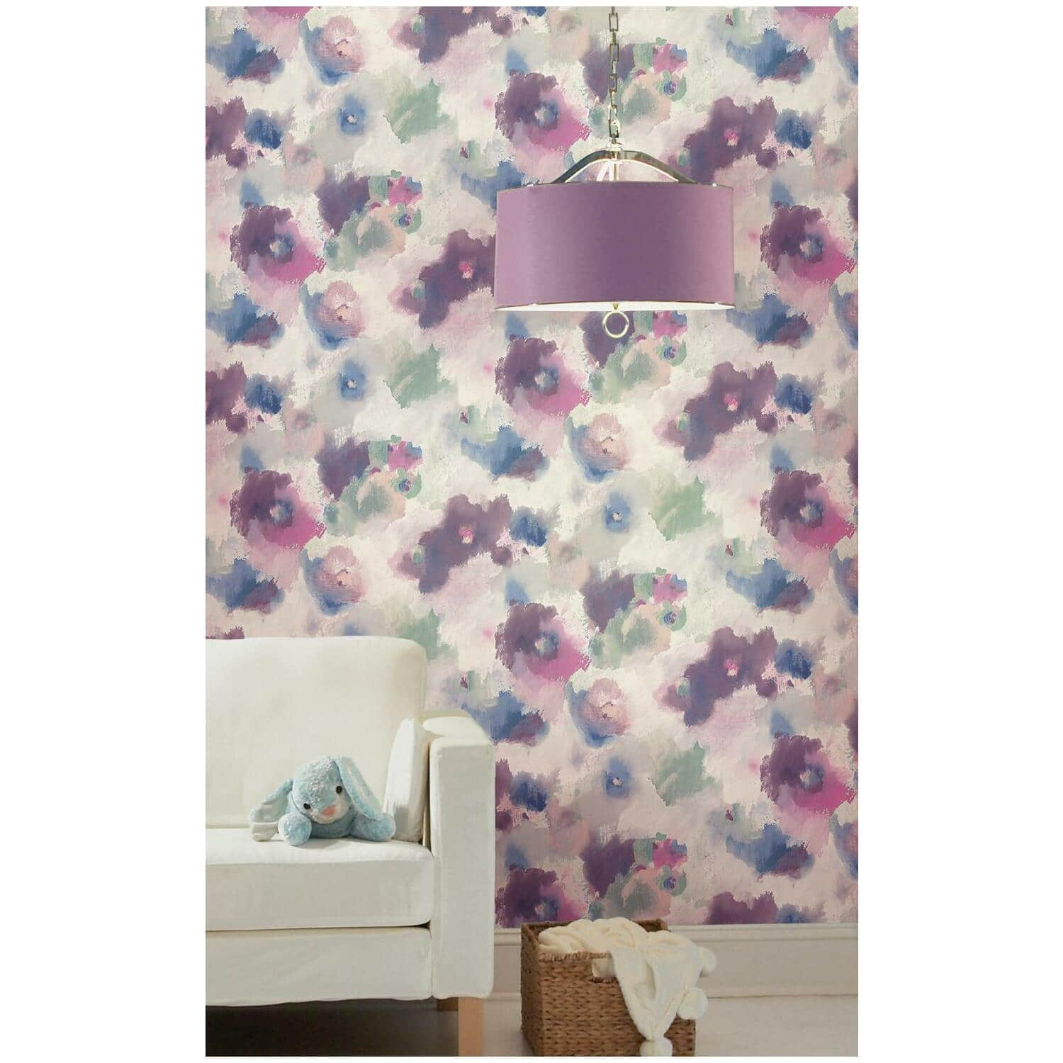 RoomMates Impressionist Floral Peel &#x26; Stick Wallpaper