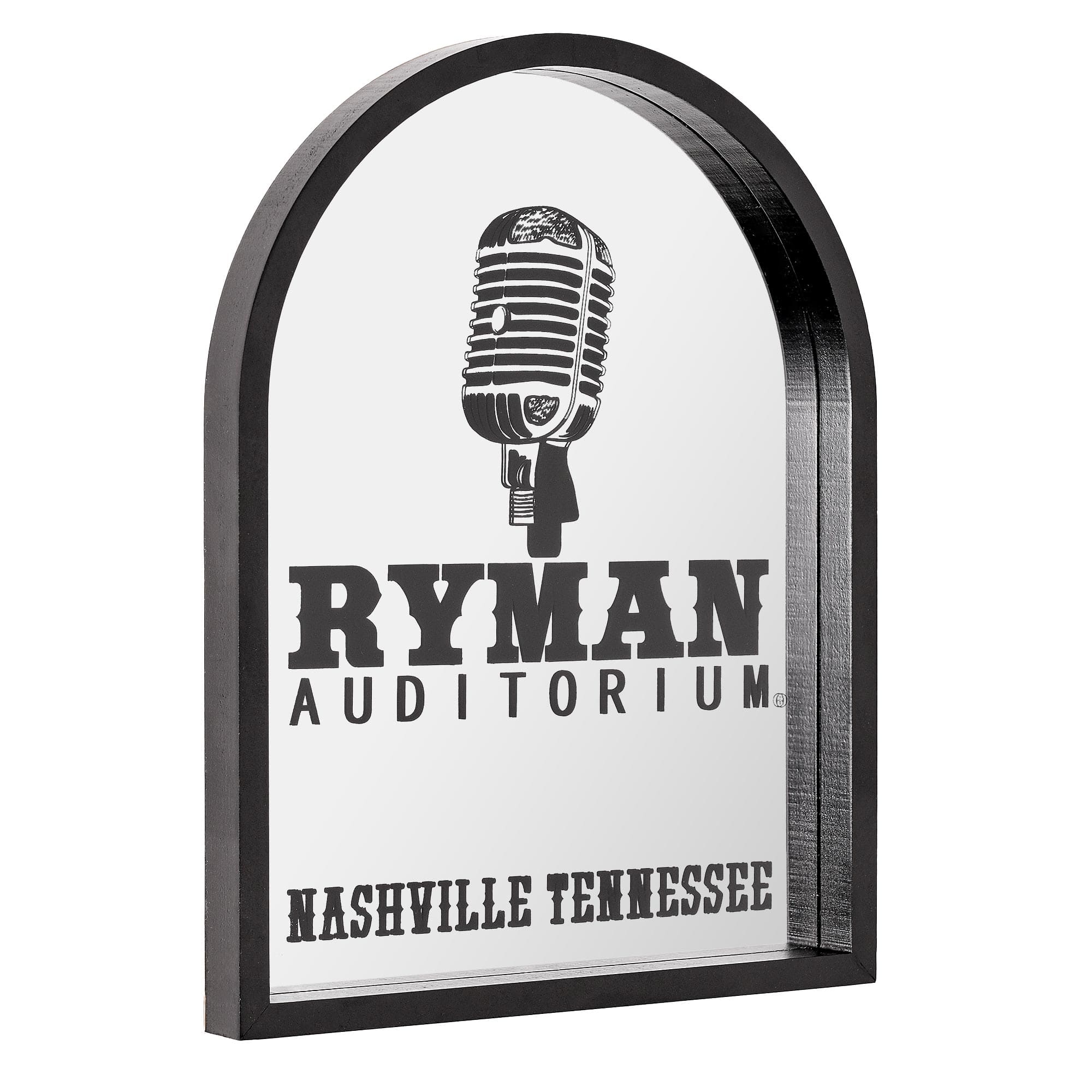 American Art Decor Grand Ole Opry Ryman Auditorium Printed Mirror with Arched Frame - 11&#x22; x 14&#x22;
