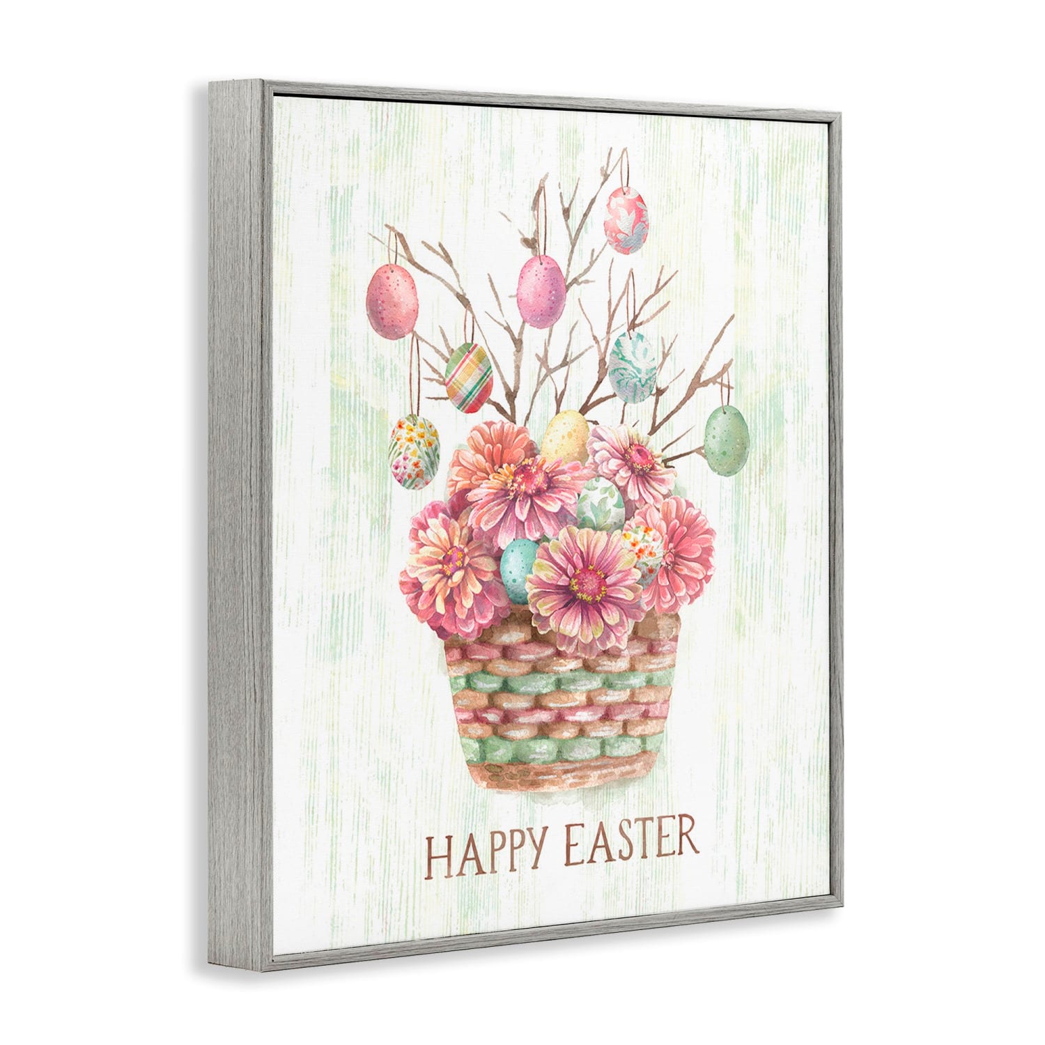 Stupell Industries Happy Easter Bouquet Framed Giclee Art