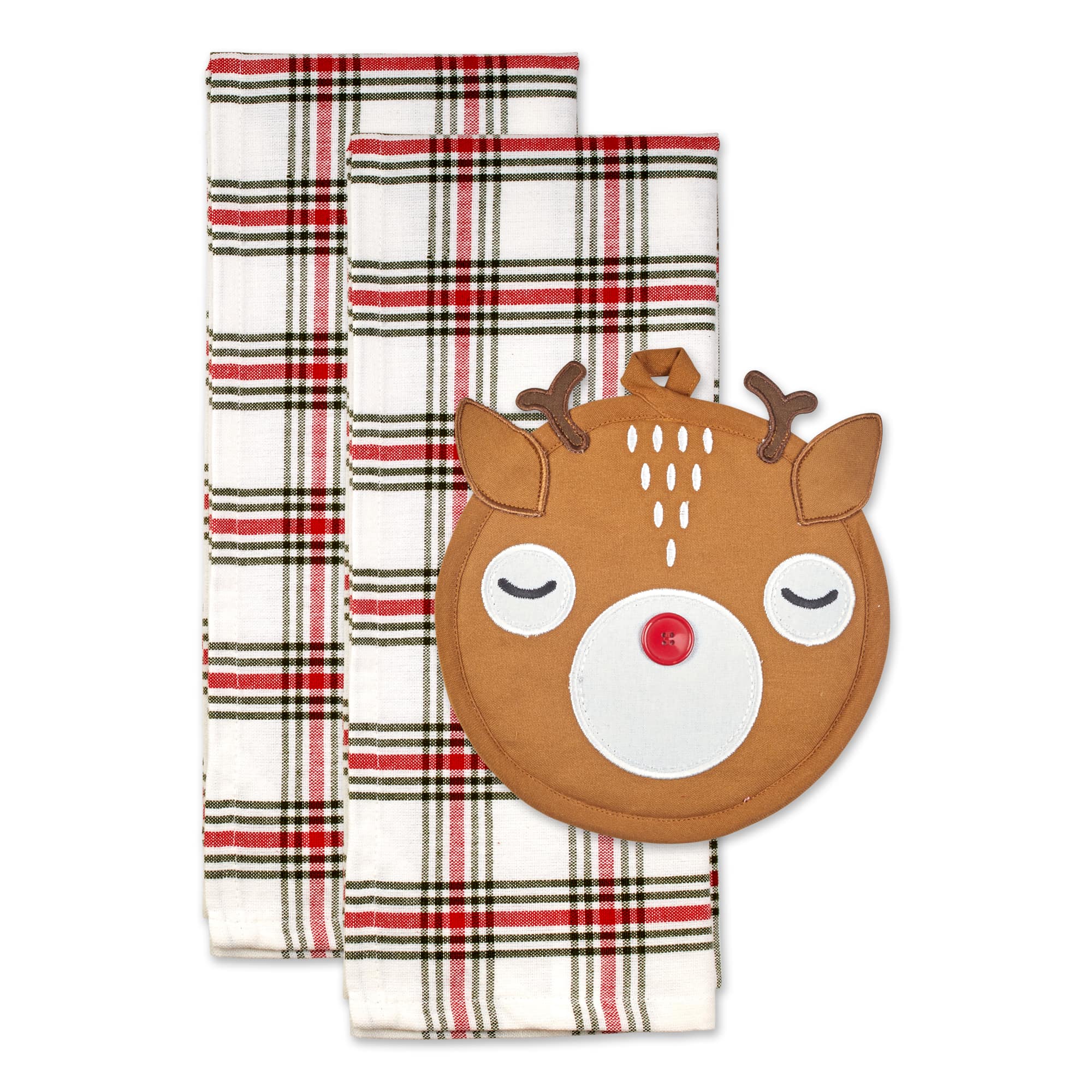 DII&#xAE; Rudy Reindeer Potholder Gift Set