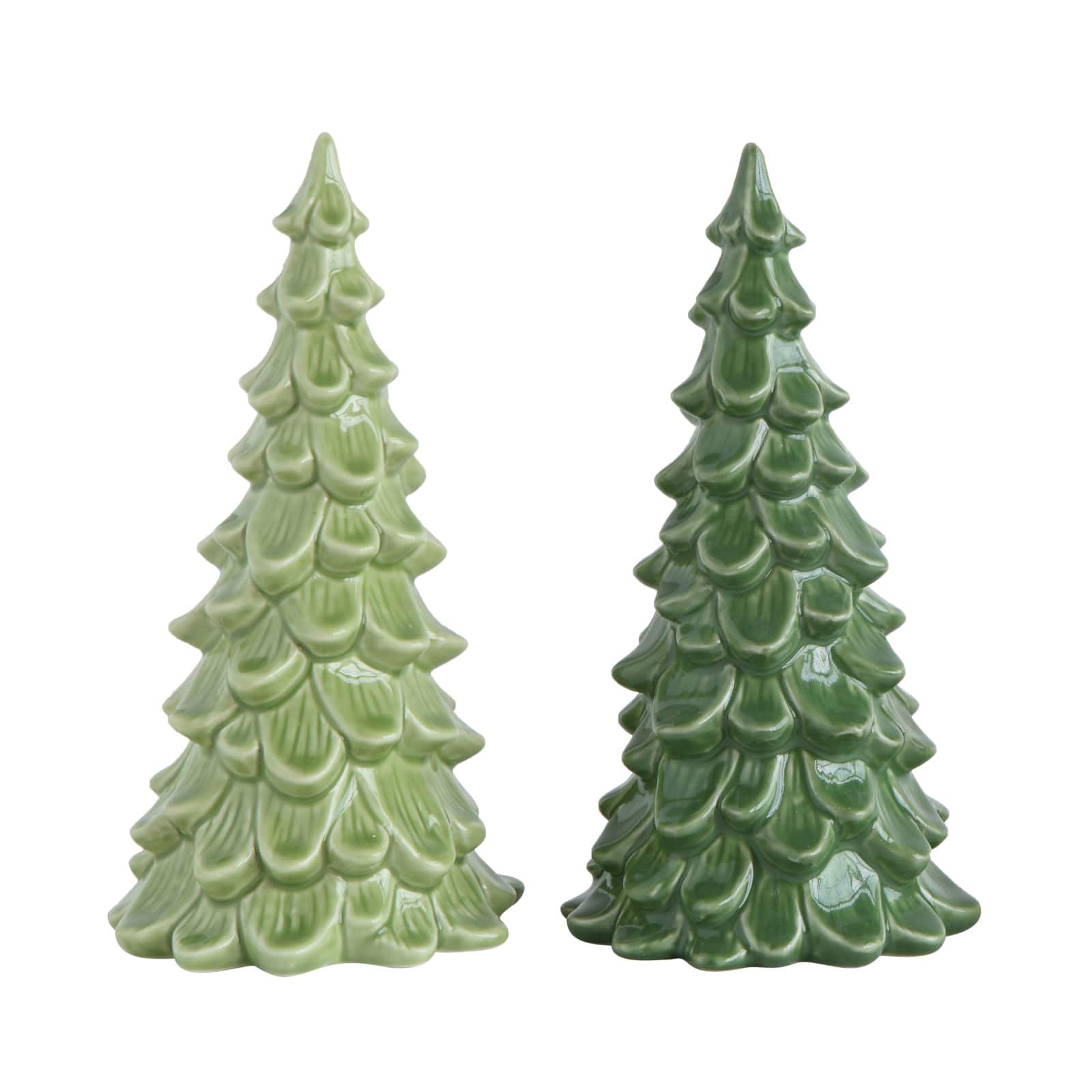 Hello Honey® 8" Stoneware Christmas Trees, 2ct.
