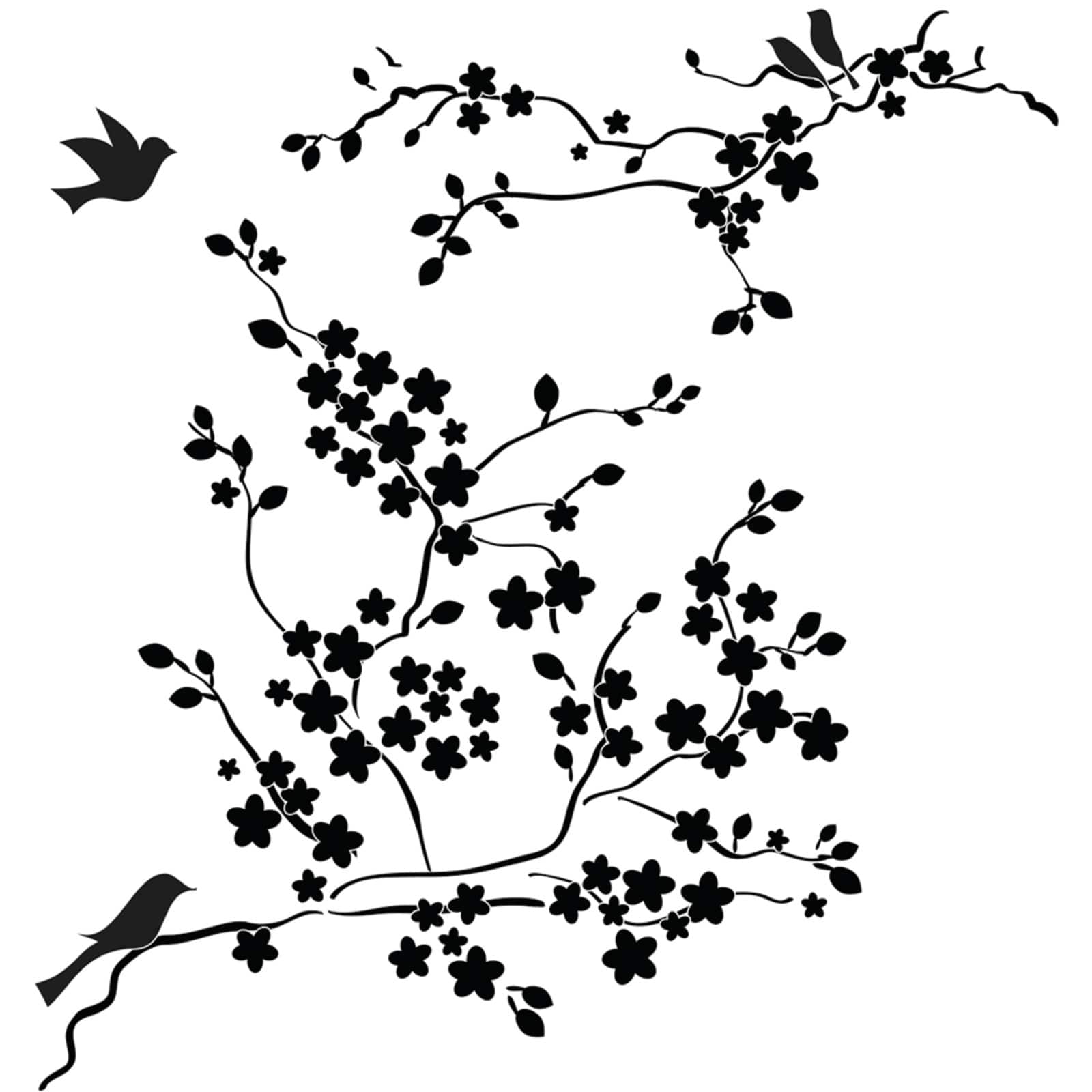 The Crafter's Workshop Cherry Blossom Stencil